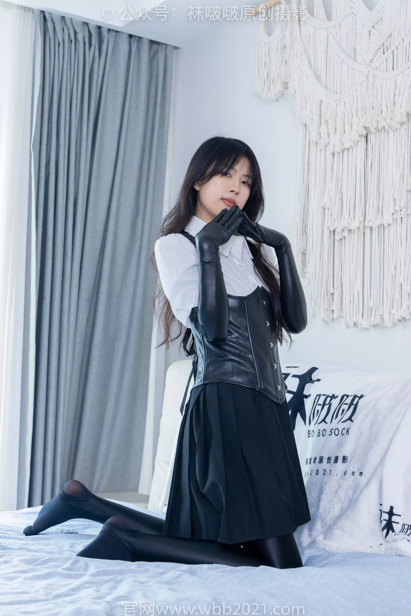 图片[87]-[BoBoSocks袜啵啵]NO.475 奶油-高跟长靴、厚黑丝五指袜、踩脚裤裤里丝、靴子部分戴口罩[150P] – 速更版-美库