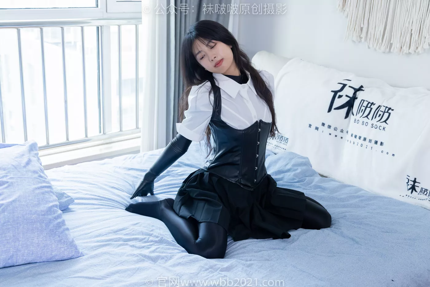 图片[97]-[BoBoSocks袜啵啵]NO.475 奶油-高跟长靴、厚黑丝五指袜、踩脚裤裤里丝、靴子部分戴口罩[150P] – 速更版-美库