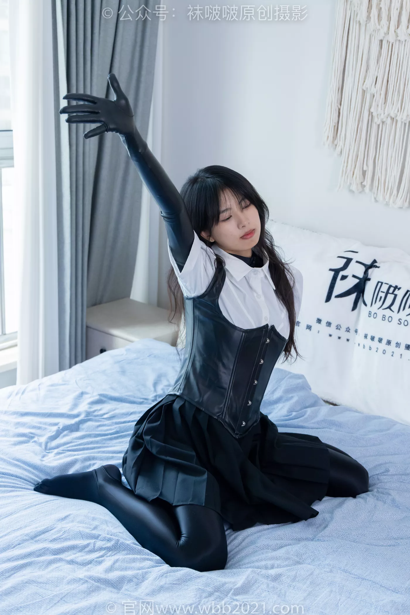 图片[98]-[BoBoSocks袜啵啵]NO.475 奶油-高跟长靴、厚黑丝五指袜、踩脚裤裤里丝、靴子部分戴口罩[150P] – 速更版-美库