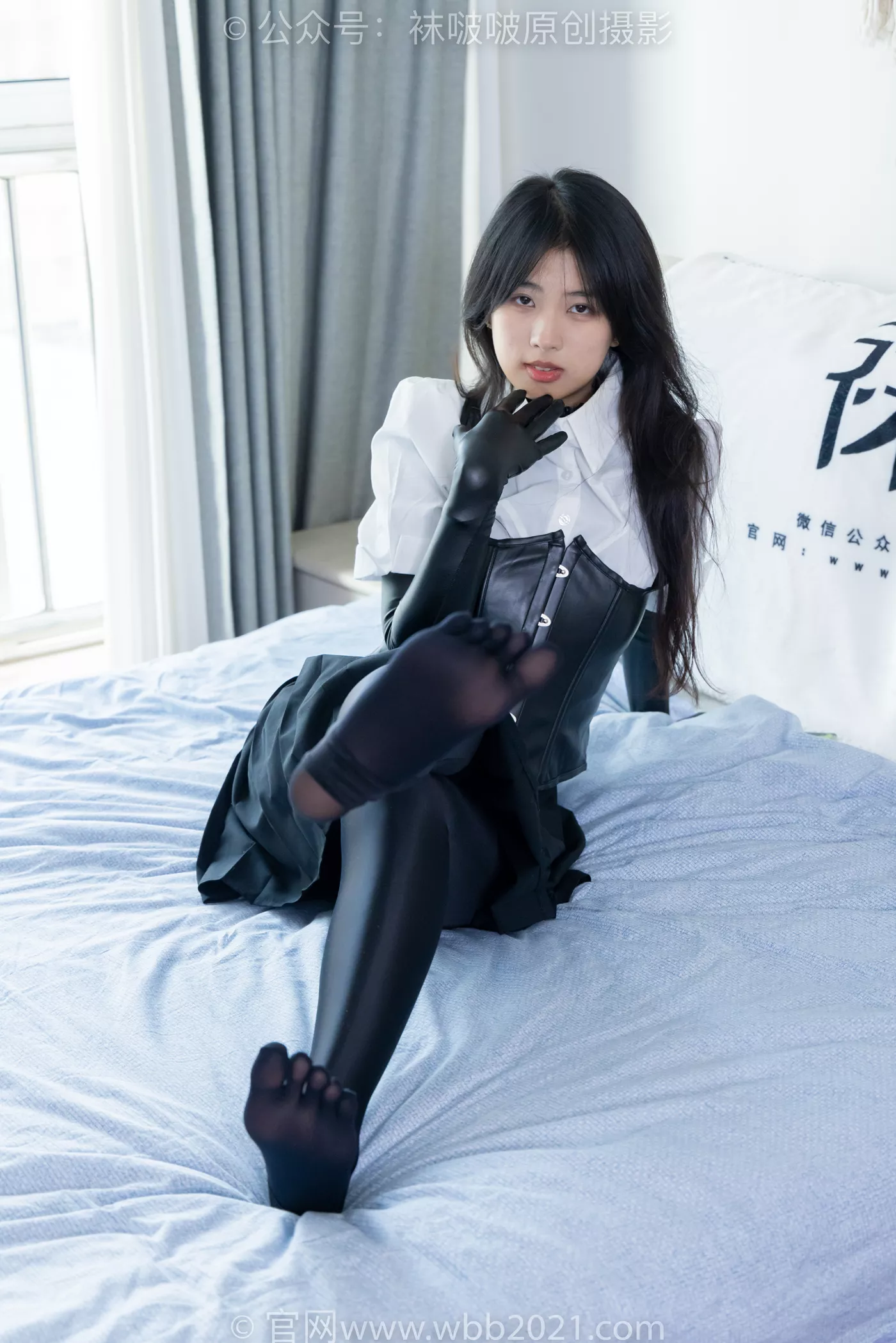 图片[104]-[BoBoSocks袜啵啵]NO.475 奶油-高跟长靴、厚黑丝五指袜、踩脚裤裤里丝、靴子部分戴口罩[150P] – 速更版-美库