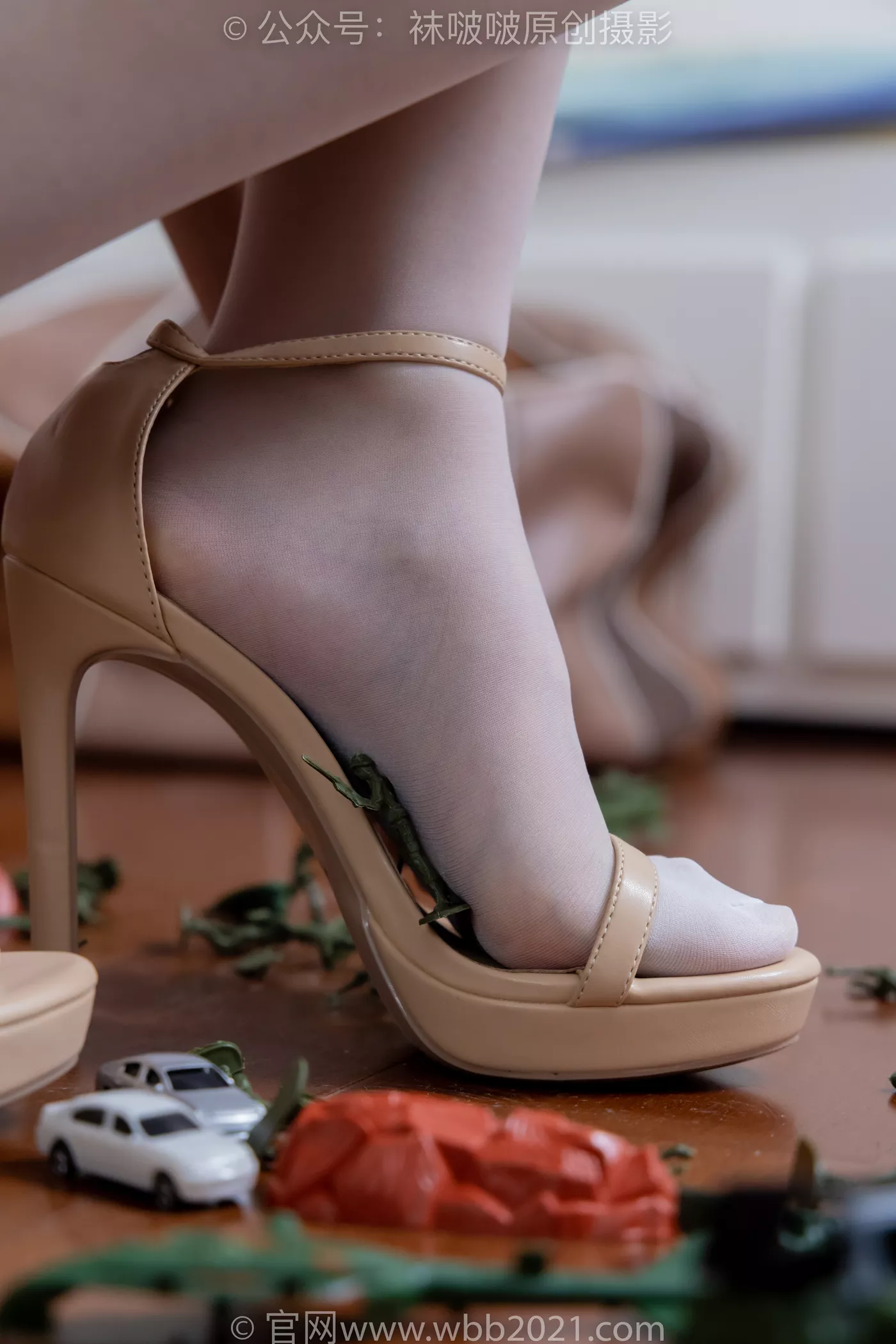 图片[65]-[BoBoSocks袜啵啵]NO.477 甜甜圈 高跟鞋、高跟凉鞋、厚黑丝、白丝、裸足、穿鞋和丝袜踩小汽车小人军团巨大娘剧情[150P] – 速更版-美库