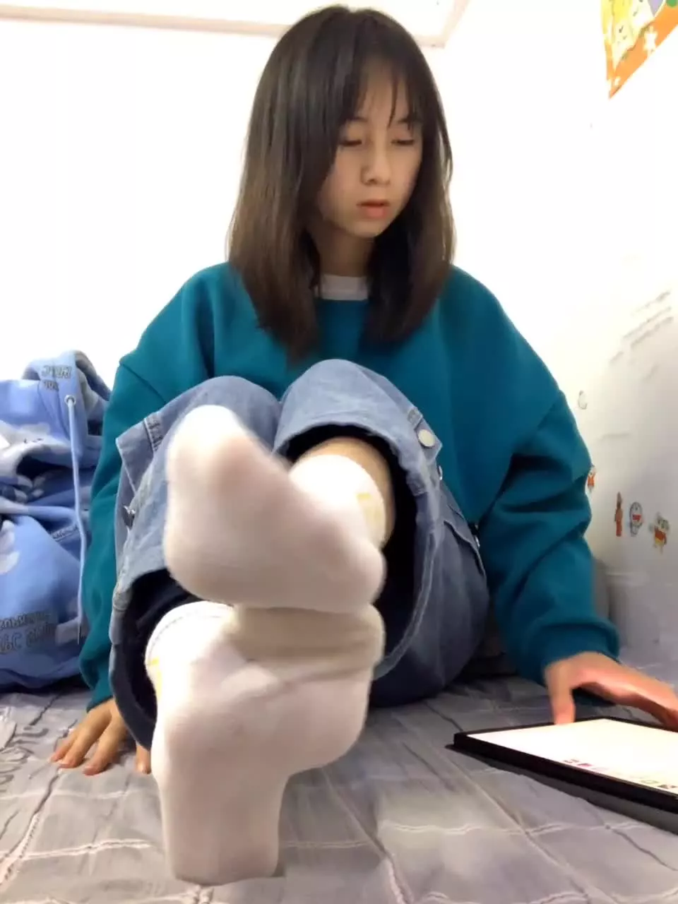 图片[13]-脚模面试脸足同框套路系列-143 [30P] – 速更版-美库