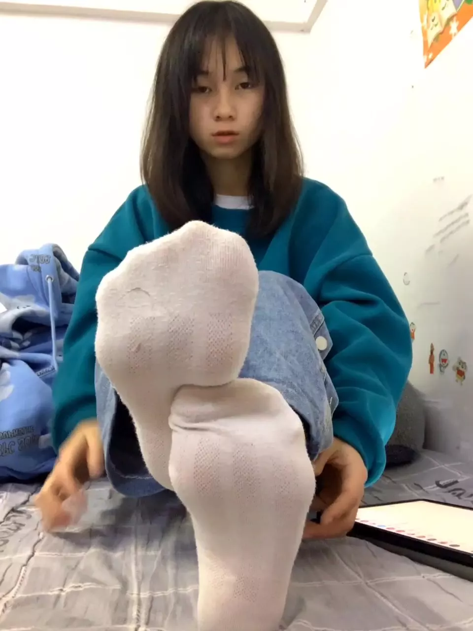 图片[19]-脚模面试脸足同框套路系列-143 [30P] – 速更版-美库