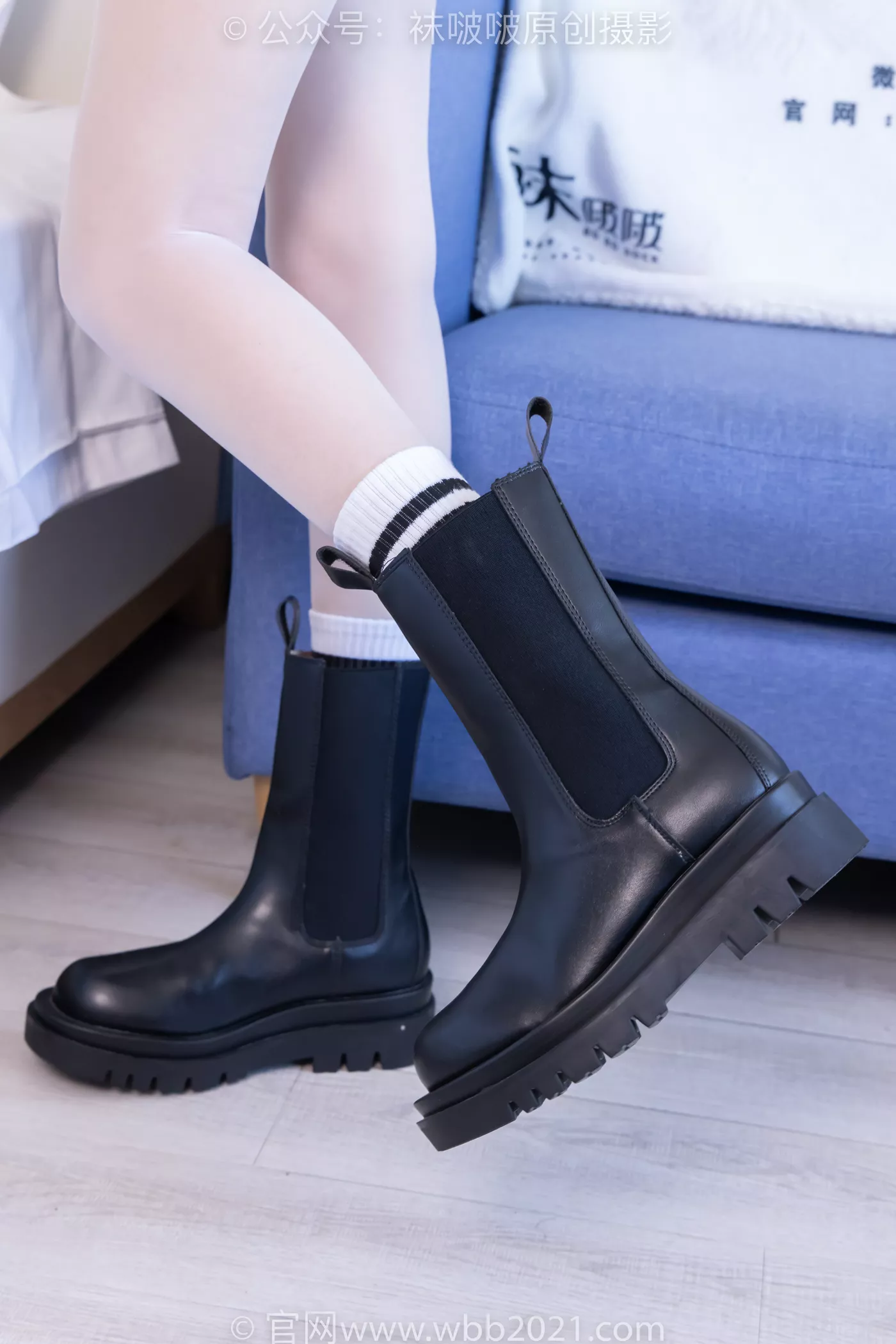 图片[10]-[BoBoSocks袜啵啵]NO.479 稚予 短靴、长筒白棉袜、白丝[140P] – 速更版-美库