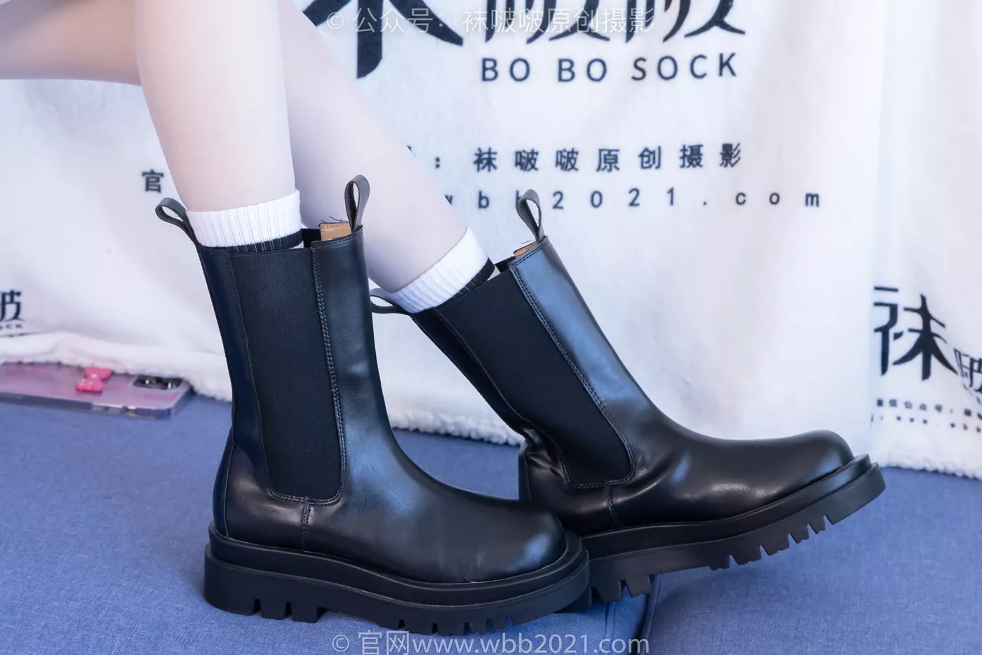 图片[20]-[BoBoSocks袜啵啵]NO.479 稚予 短靴、长筒白棉袜、白丝[140P] – 速更版-美库
