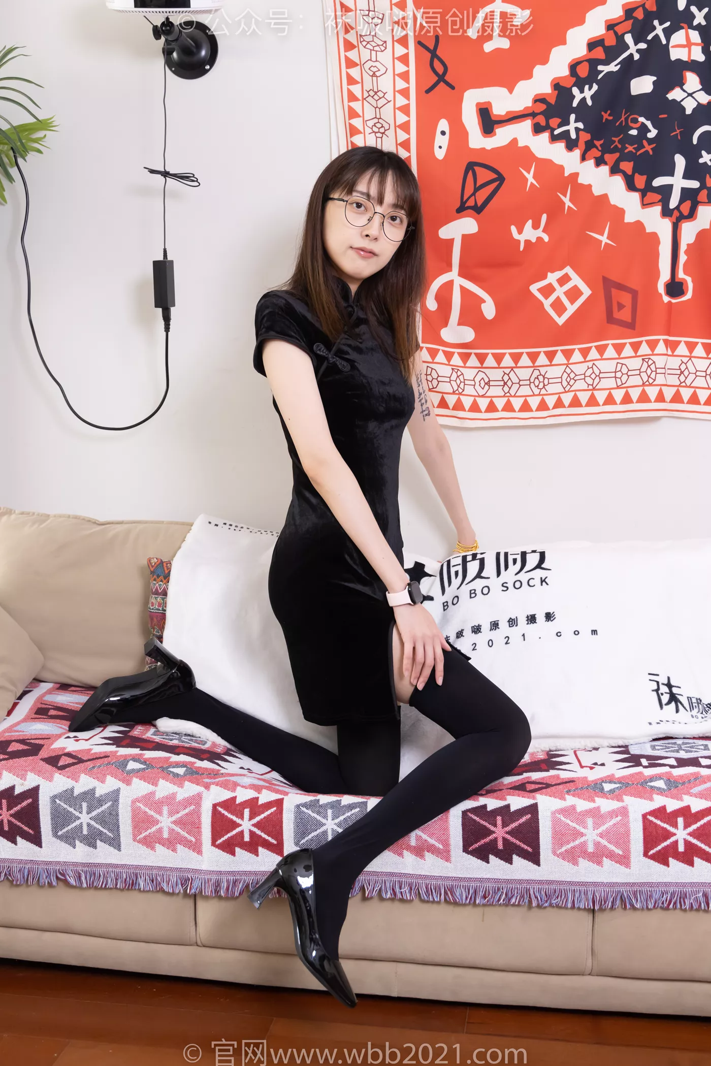 图片[10]-[BoBoSocks袜啵啵]NO.482 稚予-高跟鞋、厚黑丝大腿袜、肉丝、旗袍[140P] – 速更版-美库