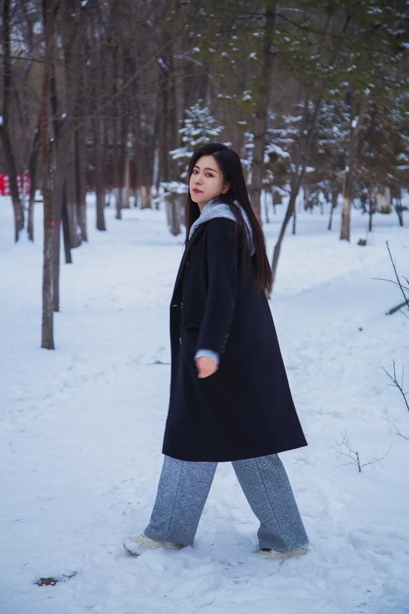 图片[14]-[织梦映像]NO.060 踏雪无痕-首次雪景拍摄，天寒地冻[200P] – 速更版-美库