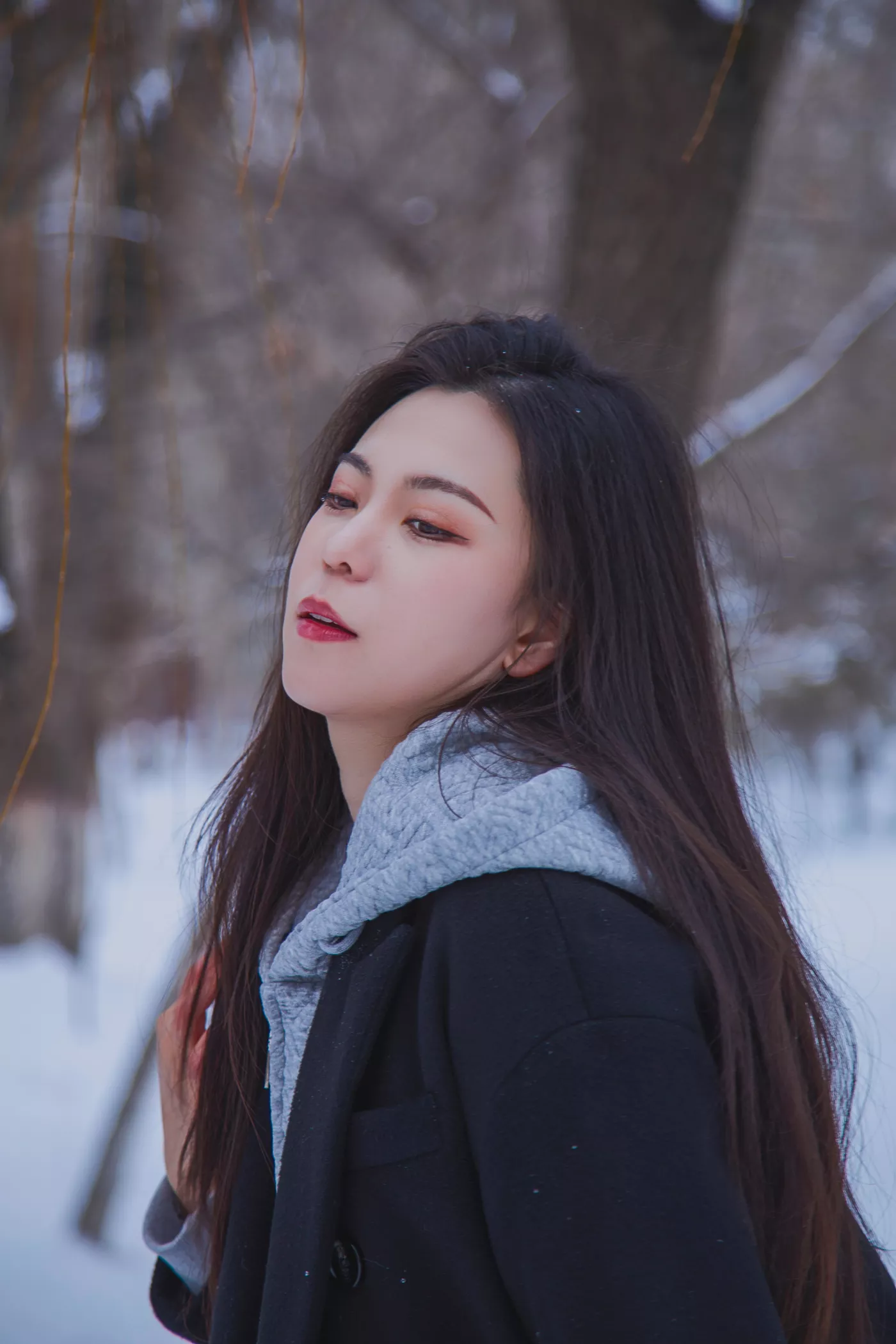 图片[28]-[织梦映像]NO.060 踏雪无痕-首次雪景拍摄，天寒地冻[200P] – 速更版-美库