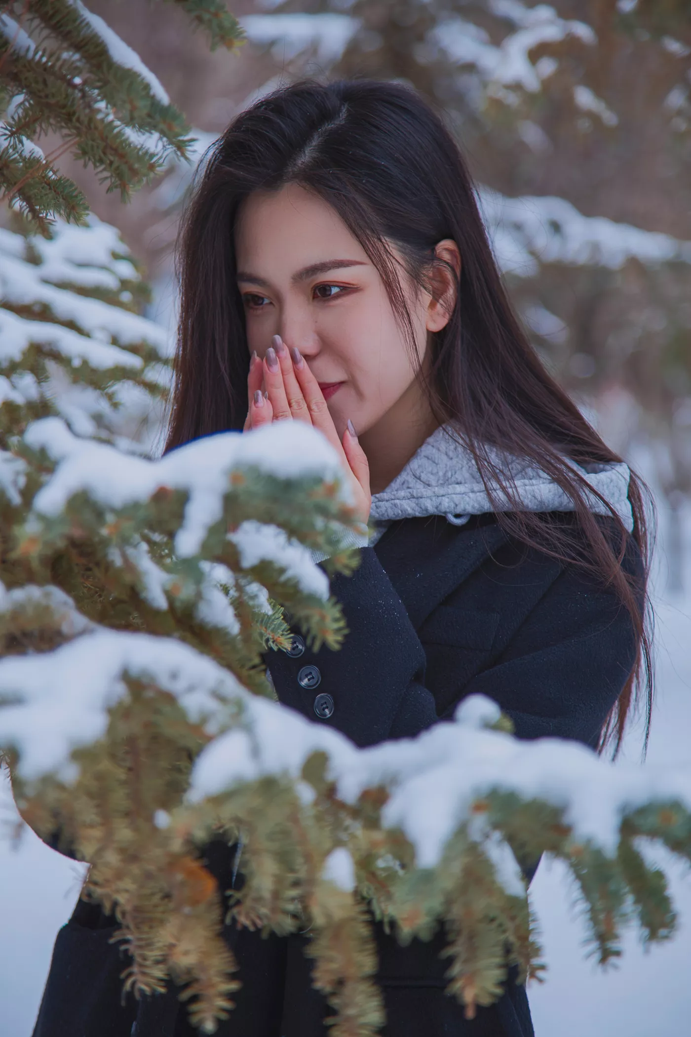 图片[44]-[织梦映像]NO.060 踏雪无痕-首次雪景拍摄，天寒地冻[200P] – 速更版-美库