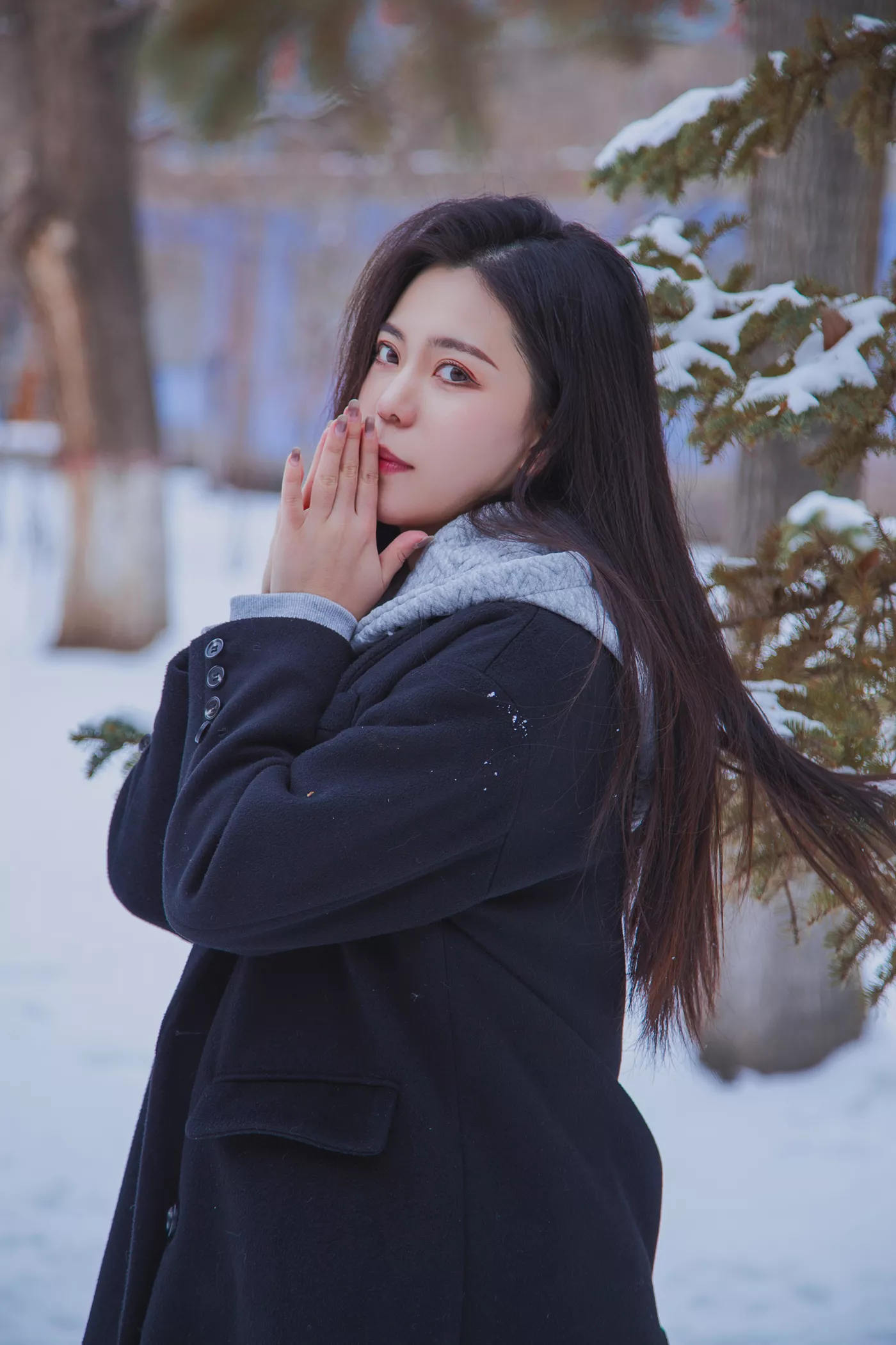 图片[48]-[织梦映像]NO.060 踏雪无痕-首次雪景拍摄，天寒地冻[200P] – 速更版-美库