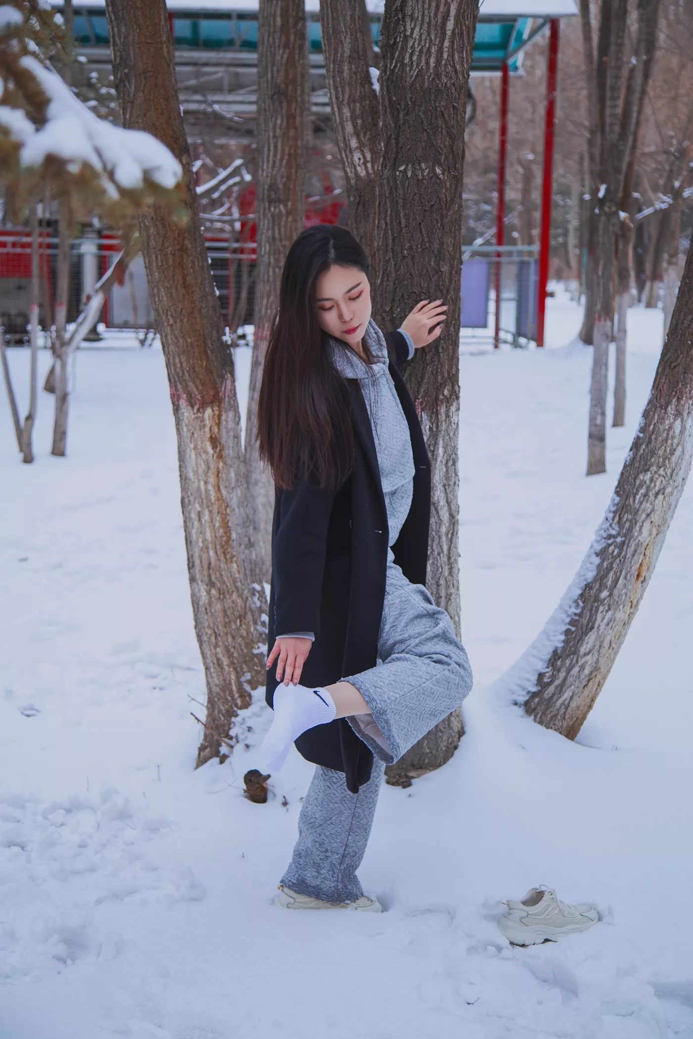 图片[50]-[织梦映像]NO.060 踏雪无痕-首次雪景拍摄，天寒地冻[200P] – 速更版-美库