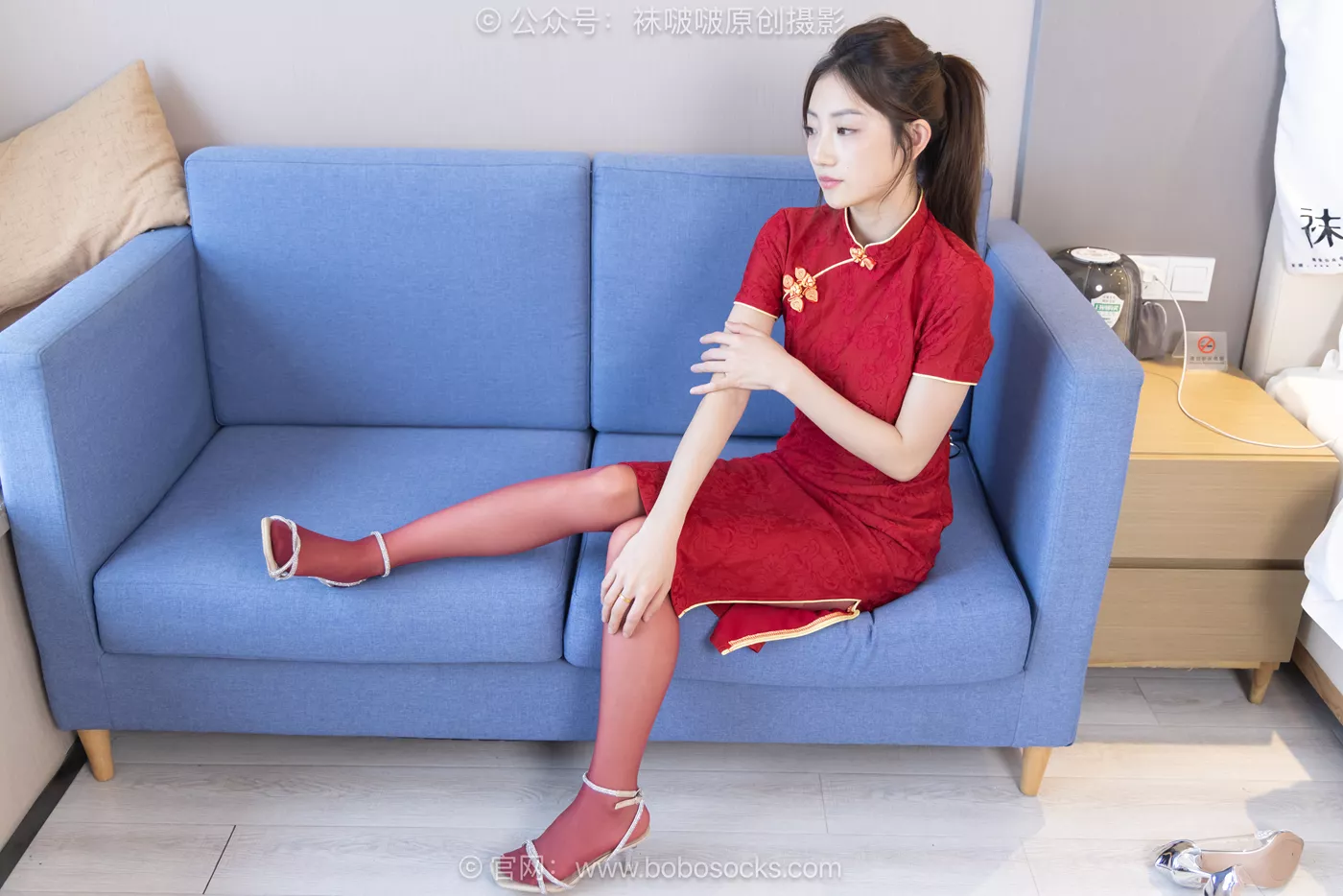 图片[26]-[BoBoSocks袜啵啵]NO.485 小沫-高跟鞋、高跟凉鞋、红丝、花纹白丝、短肉丝、新年旗袍[160P] – 速更版-美库