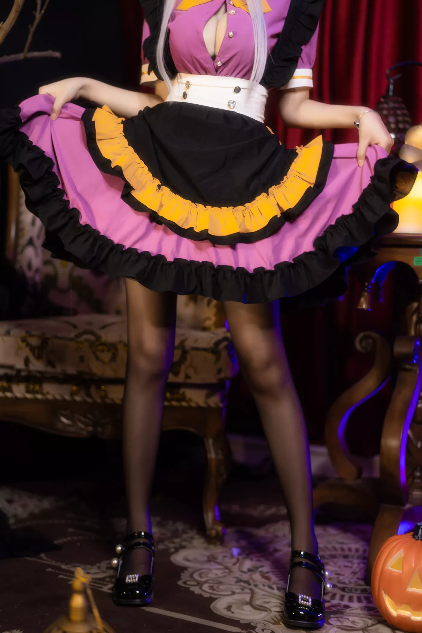 图片[14]-羽生三未图集  – 万圣黑丝女仆[28P] – 速更版-美库