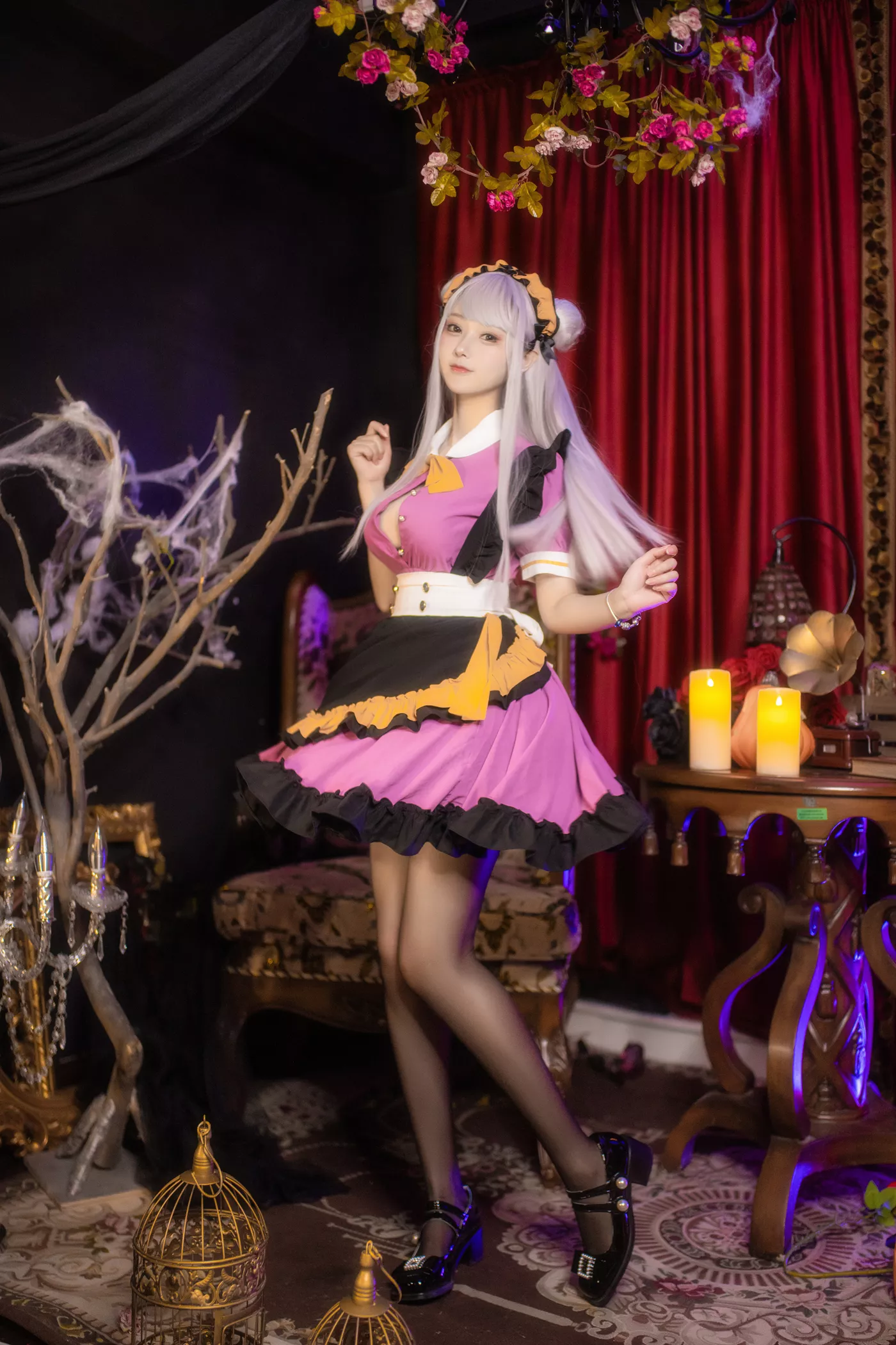 图片[19]-羽生三未图集  – 万圣黑丝女仆[28P] – 速更版-美库