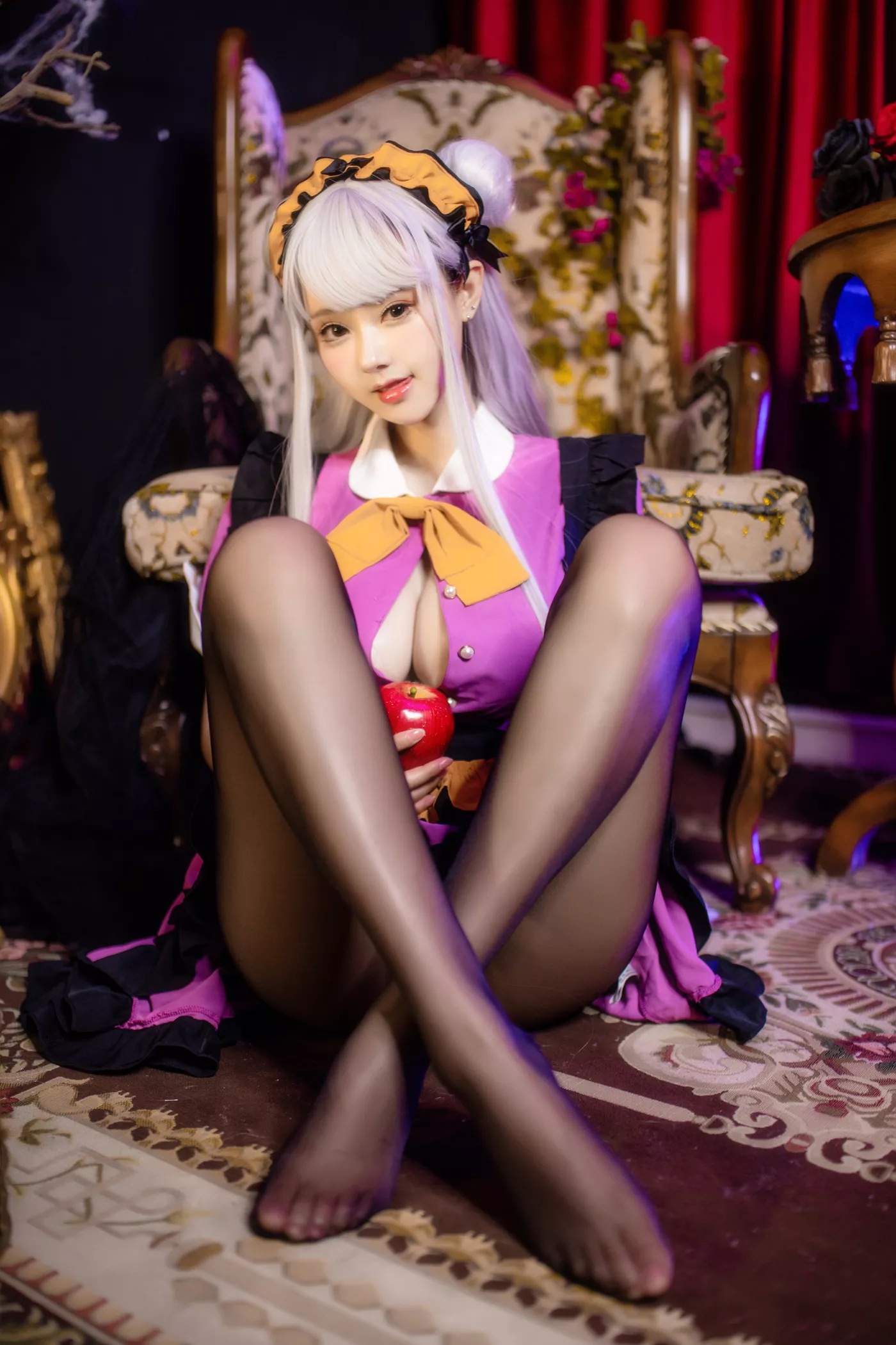 图片[25]-羽生三未图集  – 万圣黑丝女仆[28P] – 速更版-美库