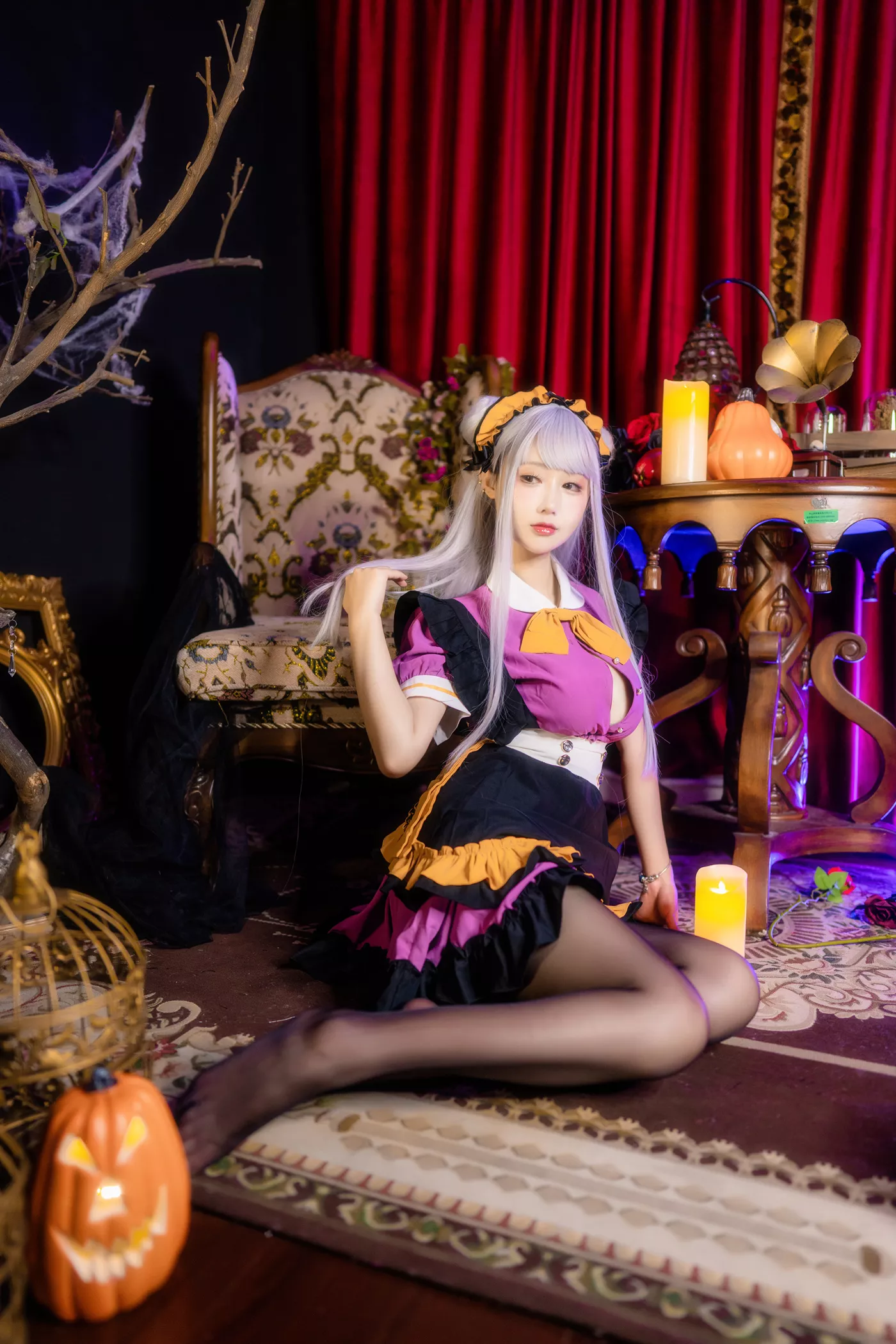 图片[29]-羽生三未图集  – 万圣黑丝女仆[28P] – 速更版-美库