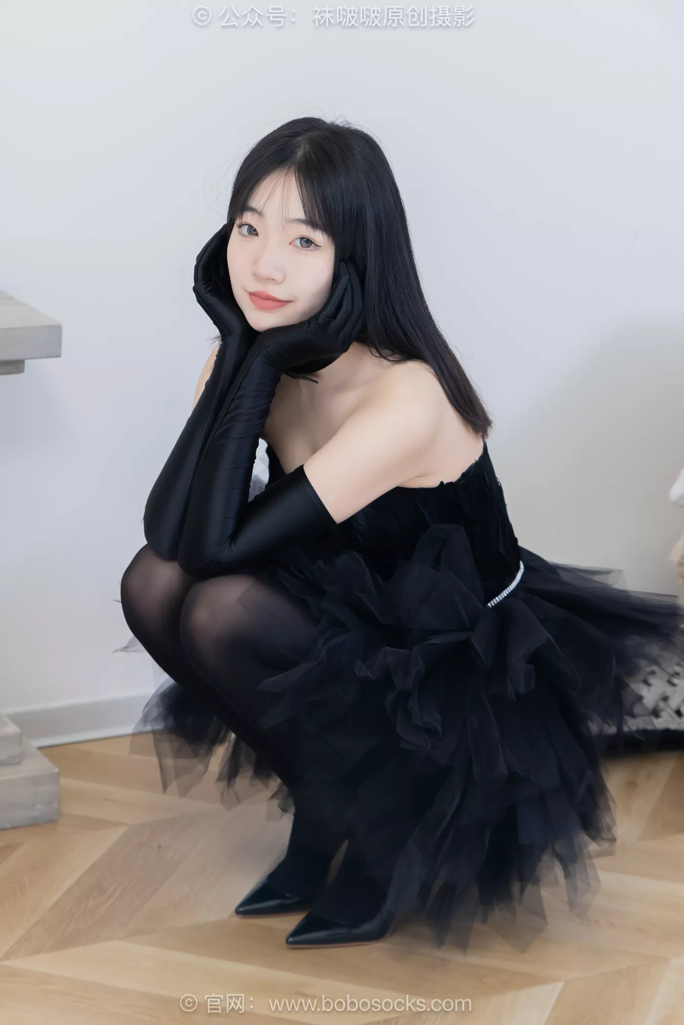 图片[11]-[BoBoSocks袜啵啵]NO.487 小甜豆 高跟鞋、油亮厚黑丝、黑色丝手套[100P] – 速更版-美库