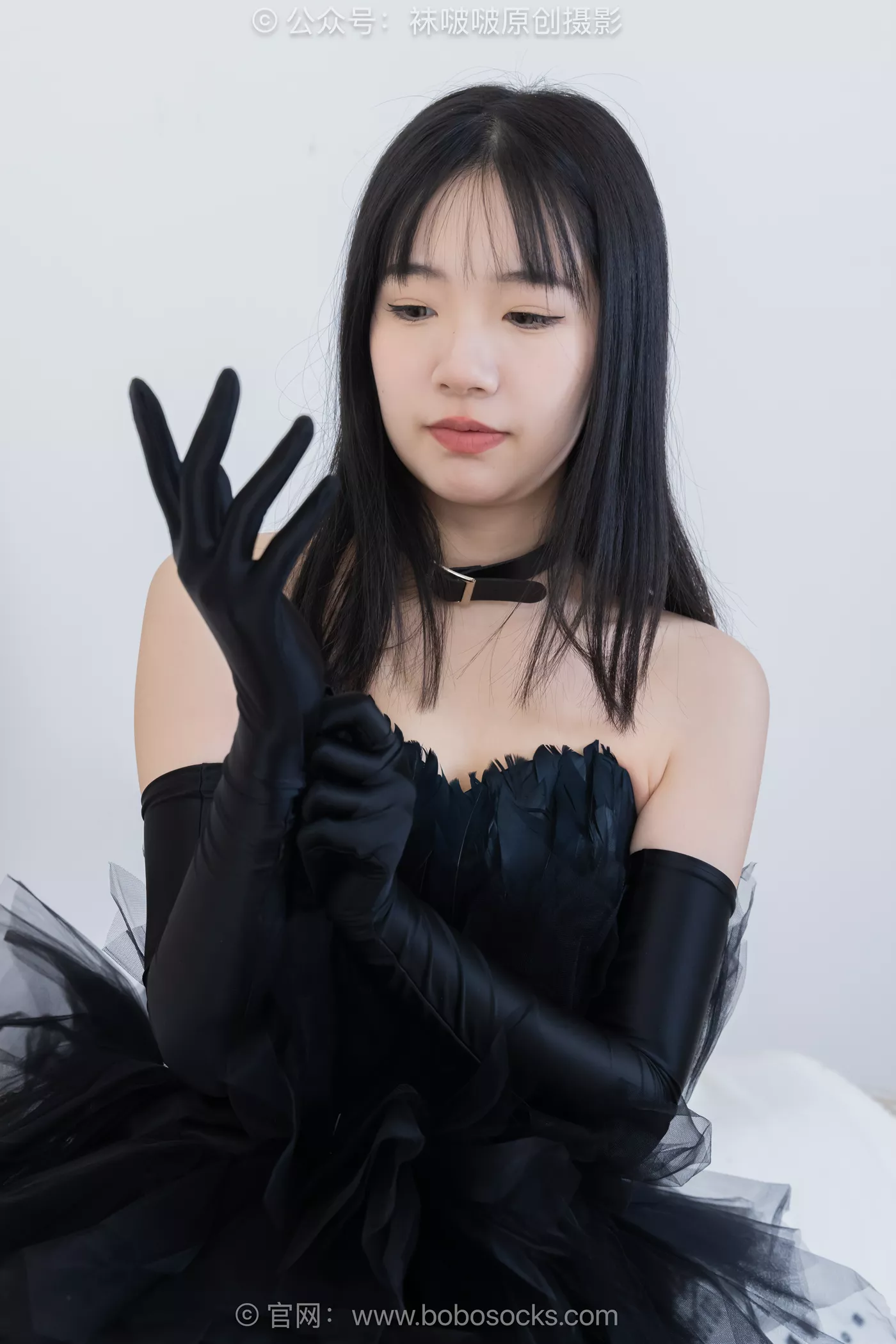 图片[22]-[BoBoSocks袜啵啵]NO.487 小甜豆 高跟鞋、油亮厚黑丝、黑色丝手套[100P] – 速更版-美库