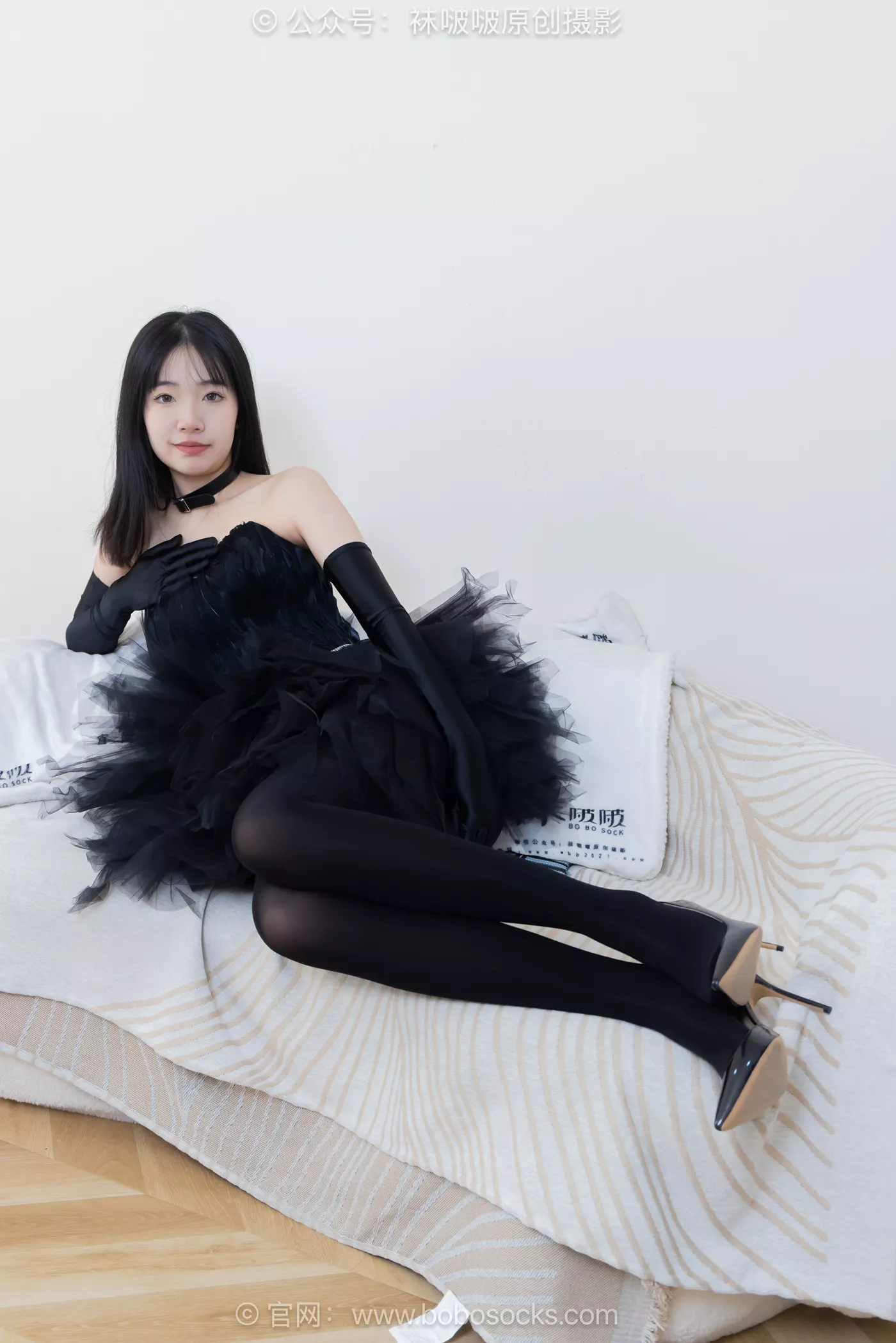 图片[26]-[BoBoSocks袜啵啵]NO.487 小甜豆 高跟鞋、油亮厚黑丝、黑色丝手套[100P] – 速更版-美库