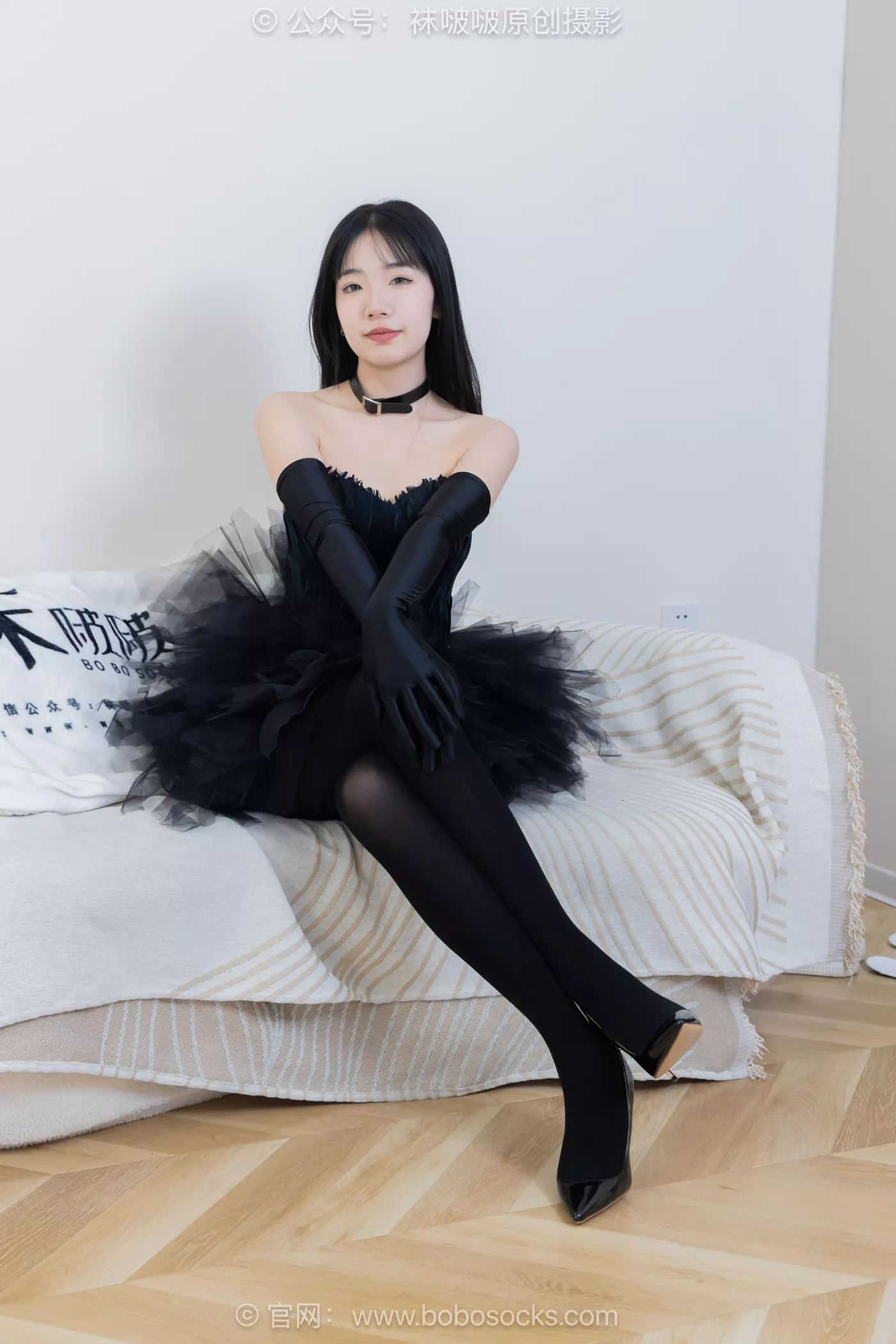 图片[29]-[BoBoSocks袜啵啵]NO.487 小甜豆 高跟鞋、油亮厚黑丝、黑色丝手套[100P] – 速更版-美库