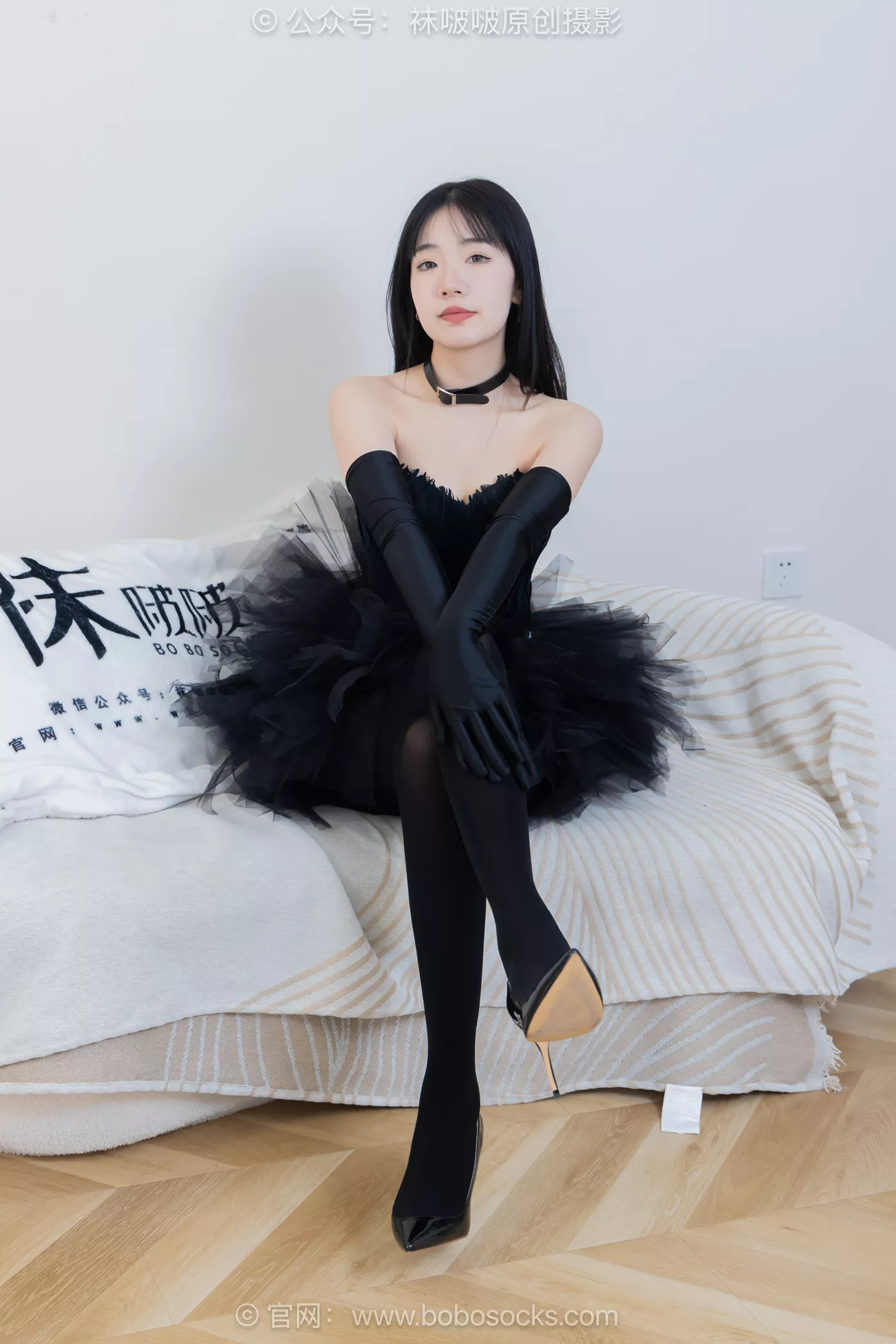 图片[30]-[BoBoSocks袜啵啵]NO.487 小甜豆 高跟鞋、油亮厚黑丝、黑色丝手套[100P] – 速更版-美库