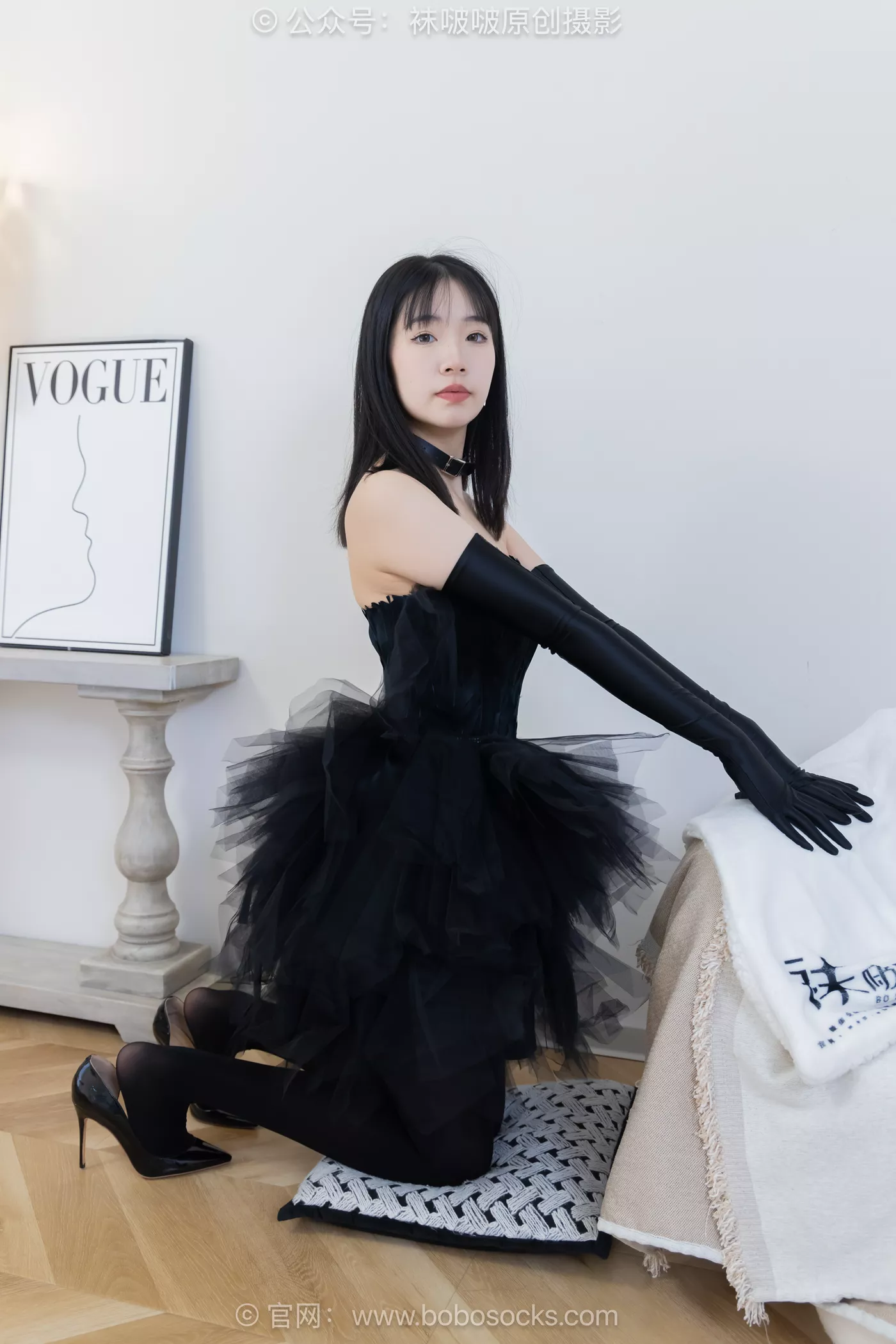 图片[36]-[BoBoSocks袜啵啵]NO.487 小甜豆 高跟鞋、油亮厚黑丝、黑色丝手套[100P] – 速更版-美库