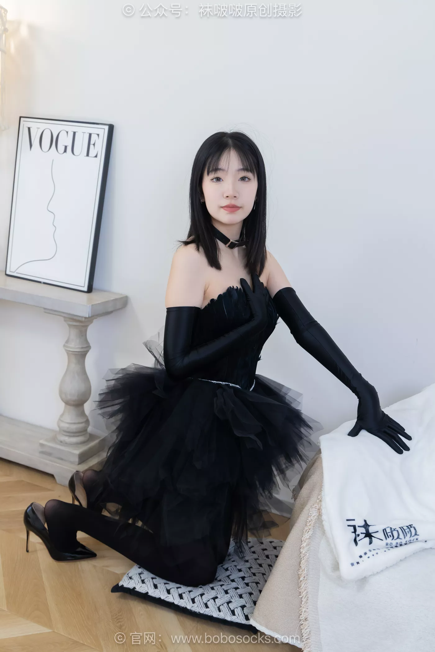 图片[37]-[BoBoSocks袜啵啵]NO.487 小甜豆 高跟鞋、油亮厚黑丝、黑色丝手套[100P] – 速更版-美库