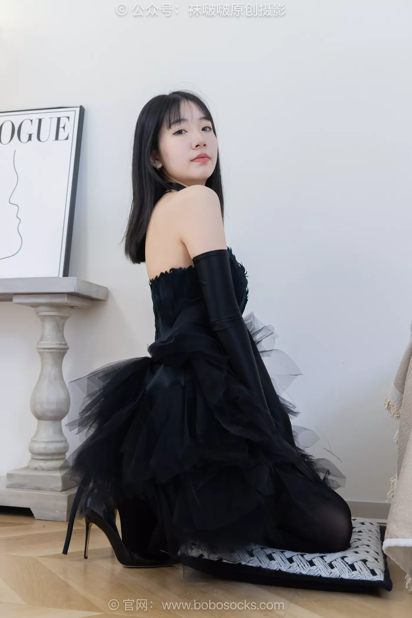 图片[38]-[BoBoSocks袜啵啵]NO.487 小甜豆 高跟鞋、油亮厚黑丝、黑色丝手套[100P] – 速更版-美库
