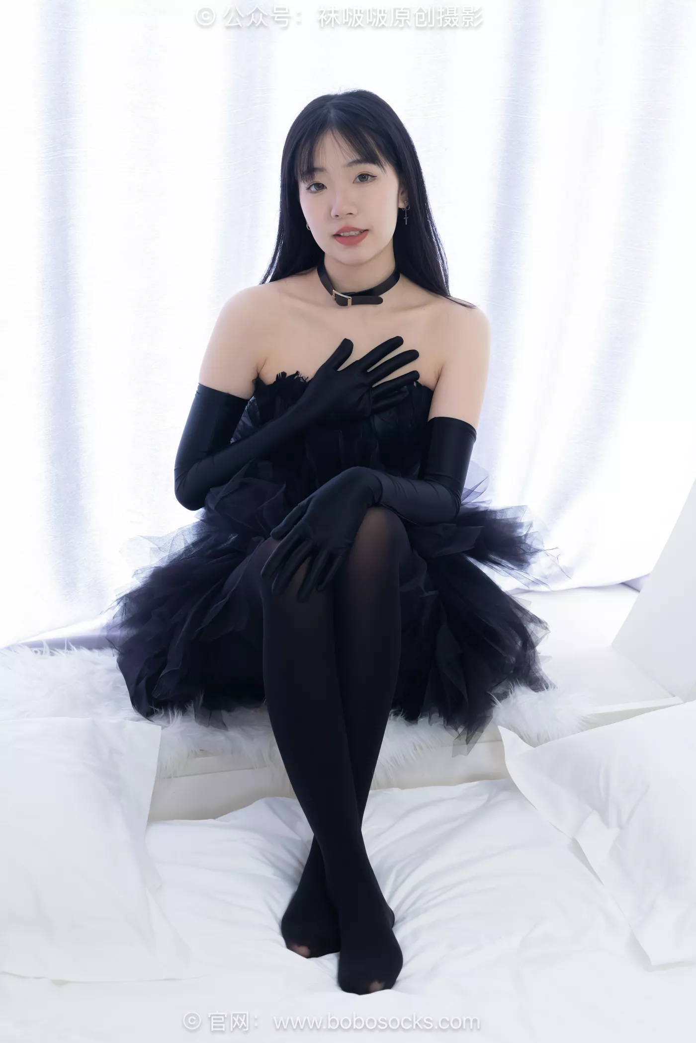 图片[44]-[BoBoSocks袜啵啵]NO.487 小甜豆 高跟鞋、油亮厚黑丝、黑色丝手套[100P] – 速更版-美库