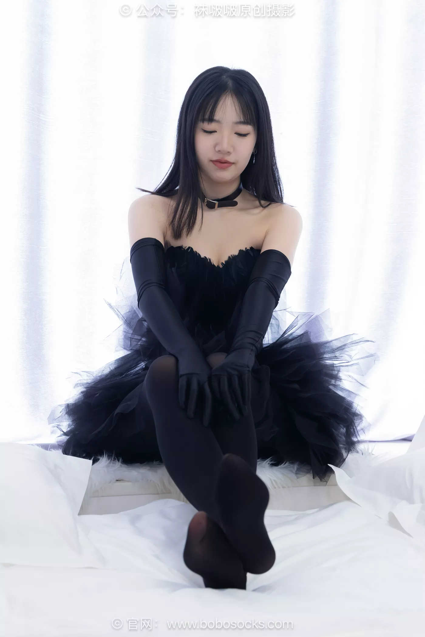 图片[46]-[BoBoSocks袜啵啵]NO.487 小甜豆 高跟鞋、油亮厚黑丝、黑色丝手套[100P] – 速更版-美库