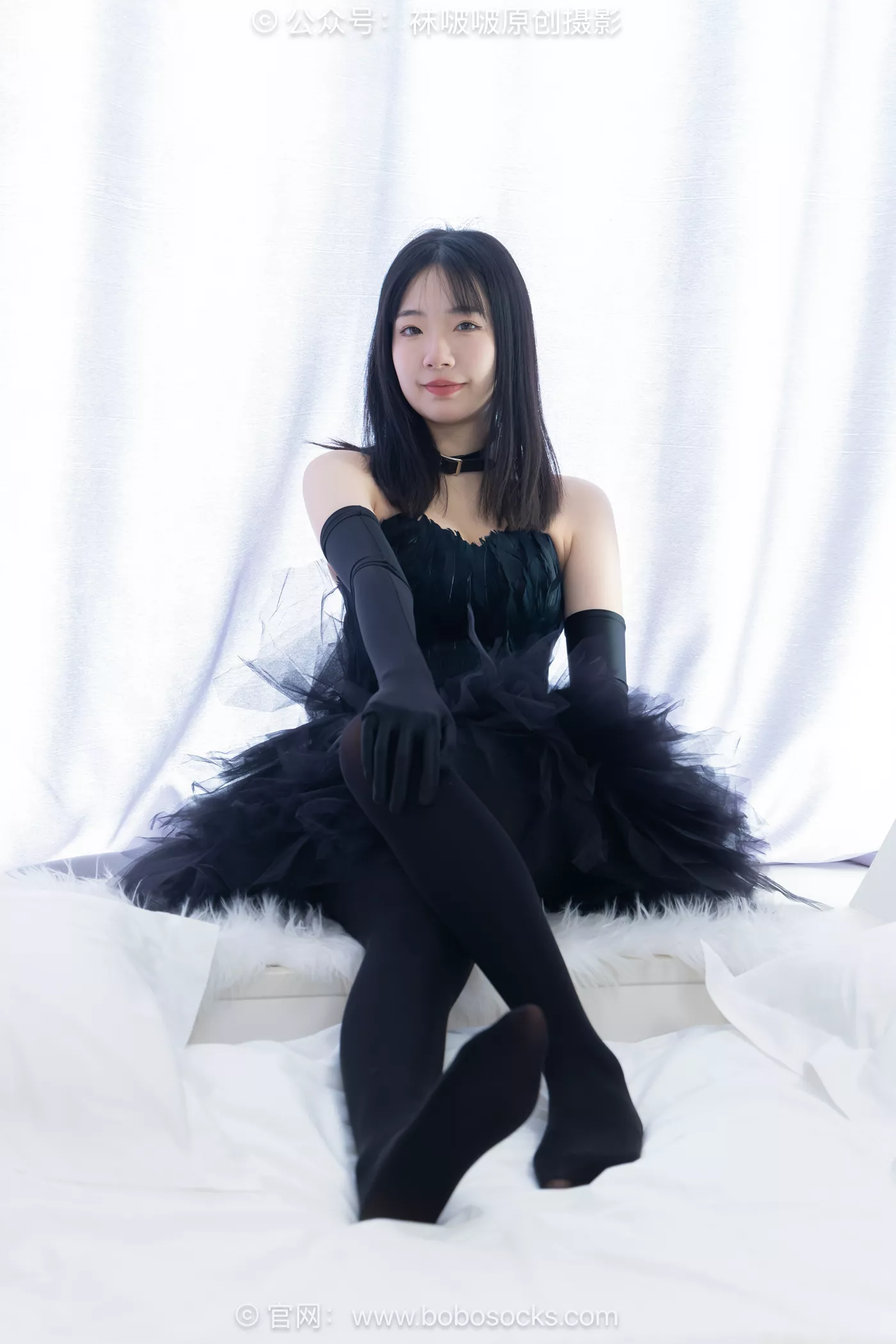 图片[51]-[BoBoSocks袜啵啵]NO.487 小甜豆 高跟鞋、油亮厚黑丝、黑色丝手套[100P] – 速更版-美库