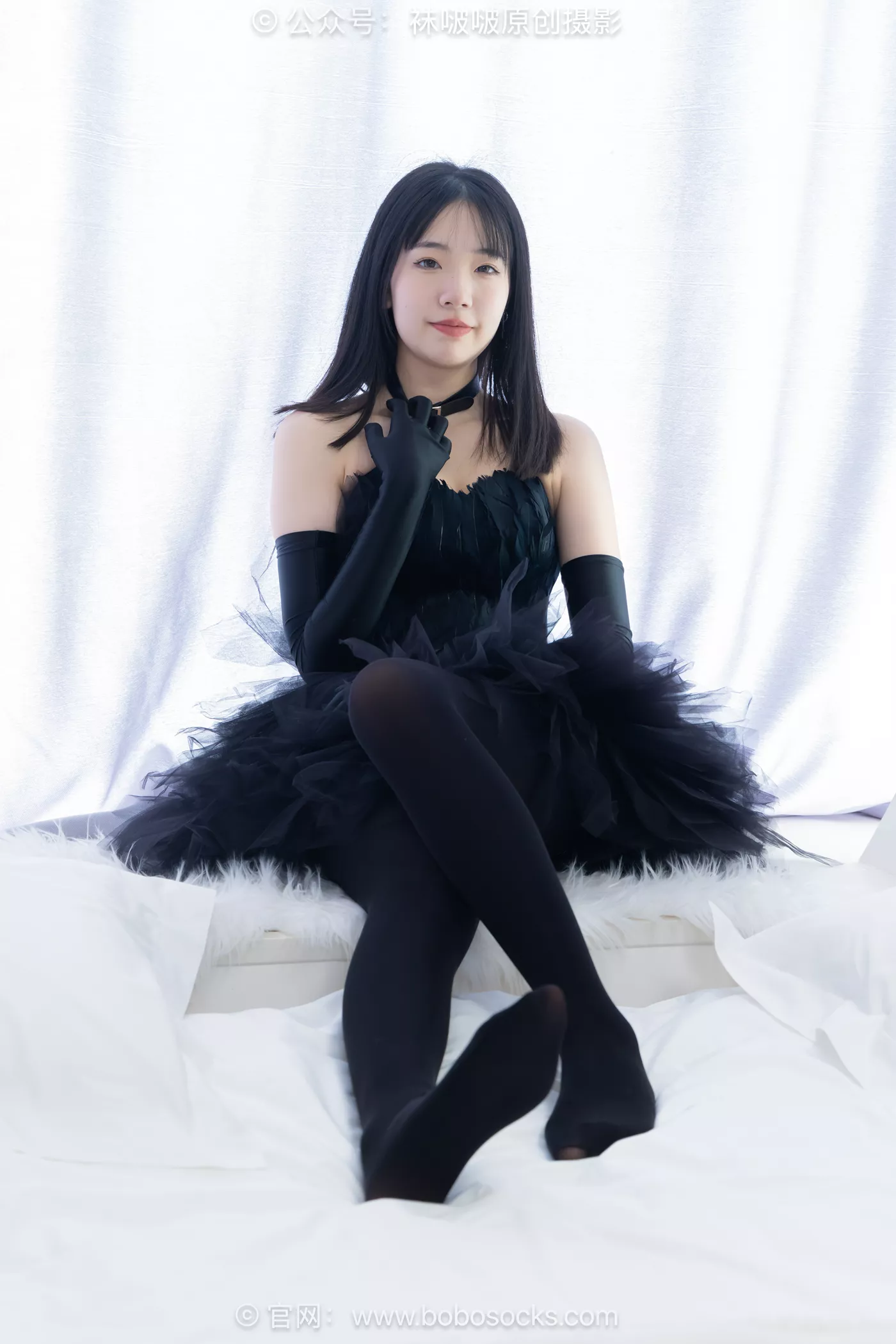 图片[52]-[BoBoSocks袜啵啵]NO.487 小甜豆 高跟鞋、油亮厚黑丝、黑色丝手套[100P] – 速更版-美库
