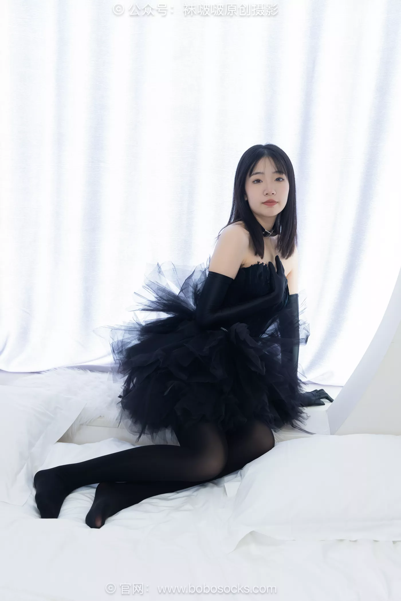 图片[53]-[BoBoSocks袜啵啵]NO.487 小甜豆 高跟鞋、油亮厚黑丝、黑色丝手套[100P] – 速更版-美库