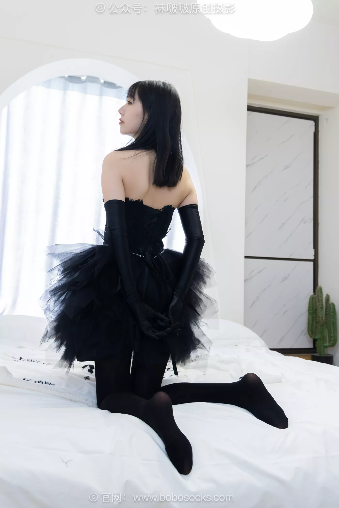 图片[66]-[BoBoSocks袜啵啵]NO.487 小甜豆 高跟鞋、油亮厚黑丝、黑色丝手套[100P] – 速更版-美库