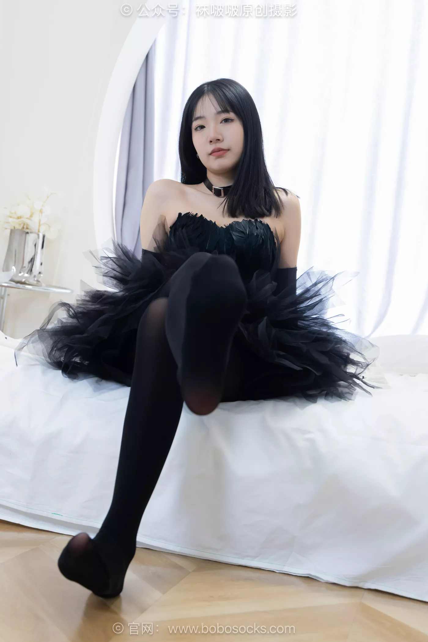 图片[80]-[BoBoSocks袜啵啵]NO.487 小甜豆 高跟鞋、油亮厚黑丝、黑色丝手套[100P] – 速更版-美库