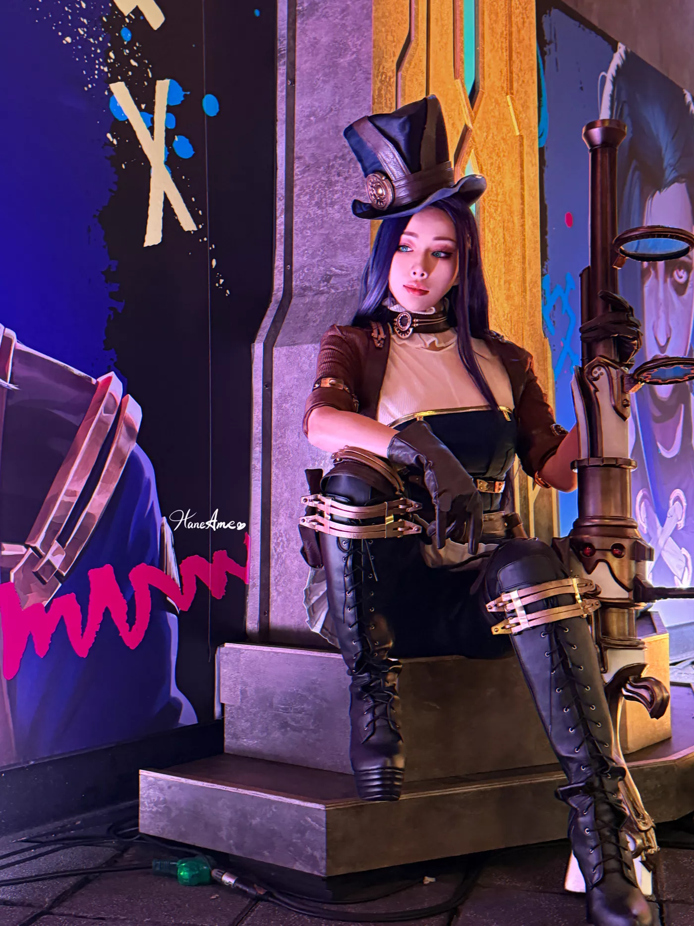 图片[21]-Hane Ame 雨波写真  – 英雄联盟 凱特琳[27P] – 速更版-美库