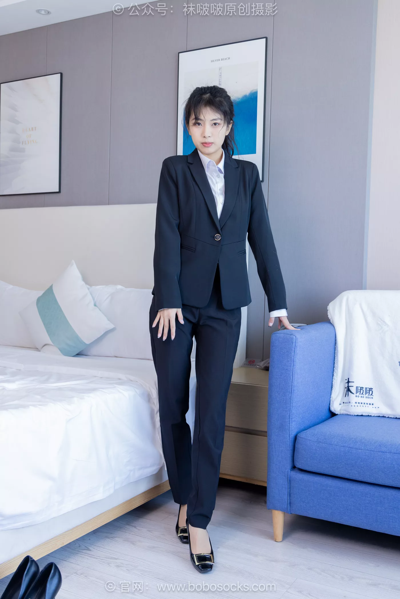 图片[16]-[BoBoSocks袜啵啵]NO.489 奶油 两双高跟鞋、薄肉丝、ol制服裤里丝、黑色美甲[151P] – 速更版-美库