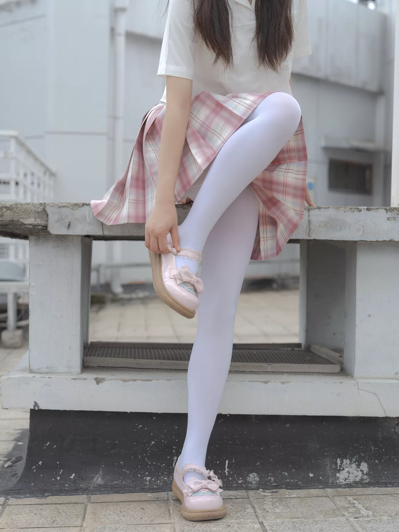 图片[142]-森萝财团写真 – 小圆 试拍 JKJK格子裙[142P] – 速更版-美库