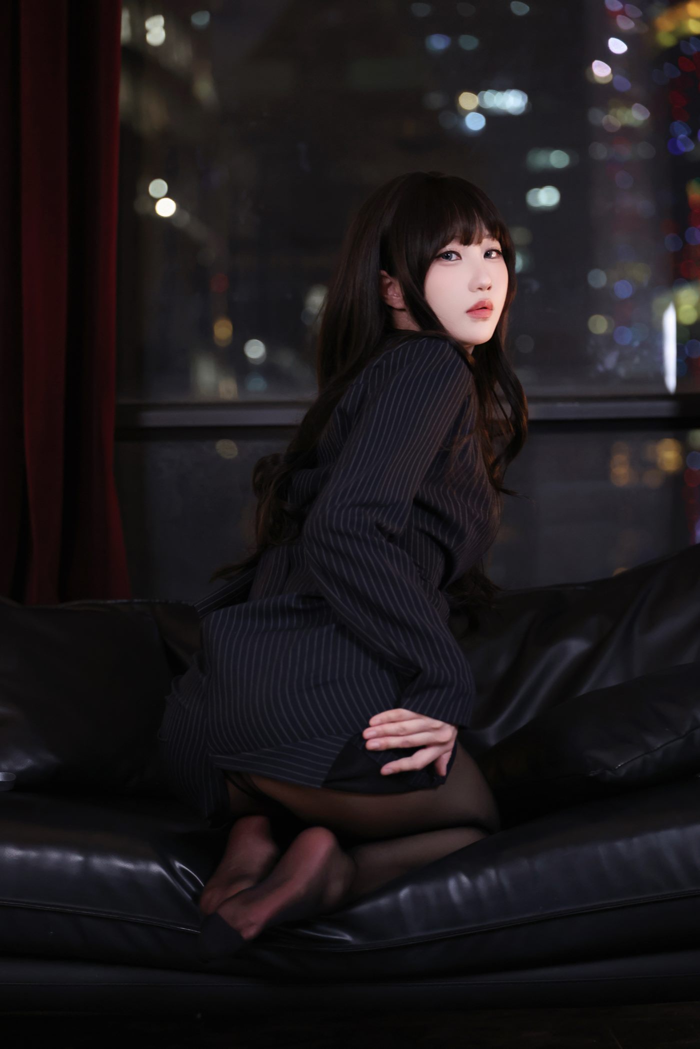 图片[20]-无影喵喵  – 黑丝 棚拍[25P] – 速更版-美库