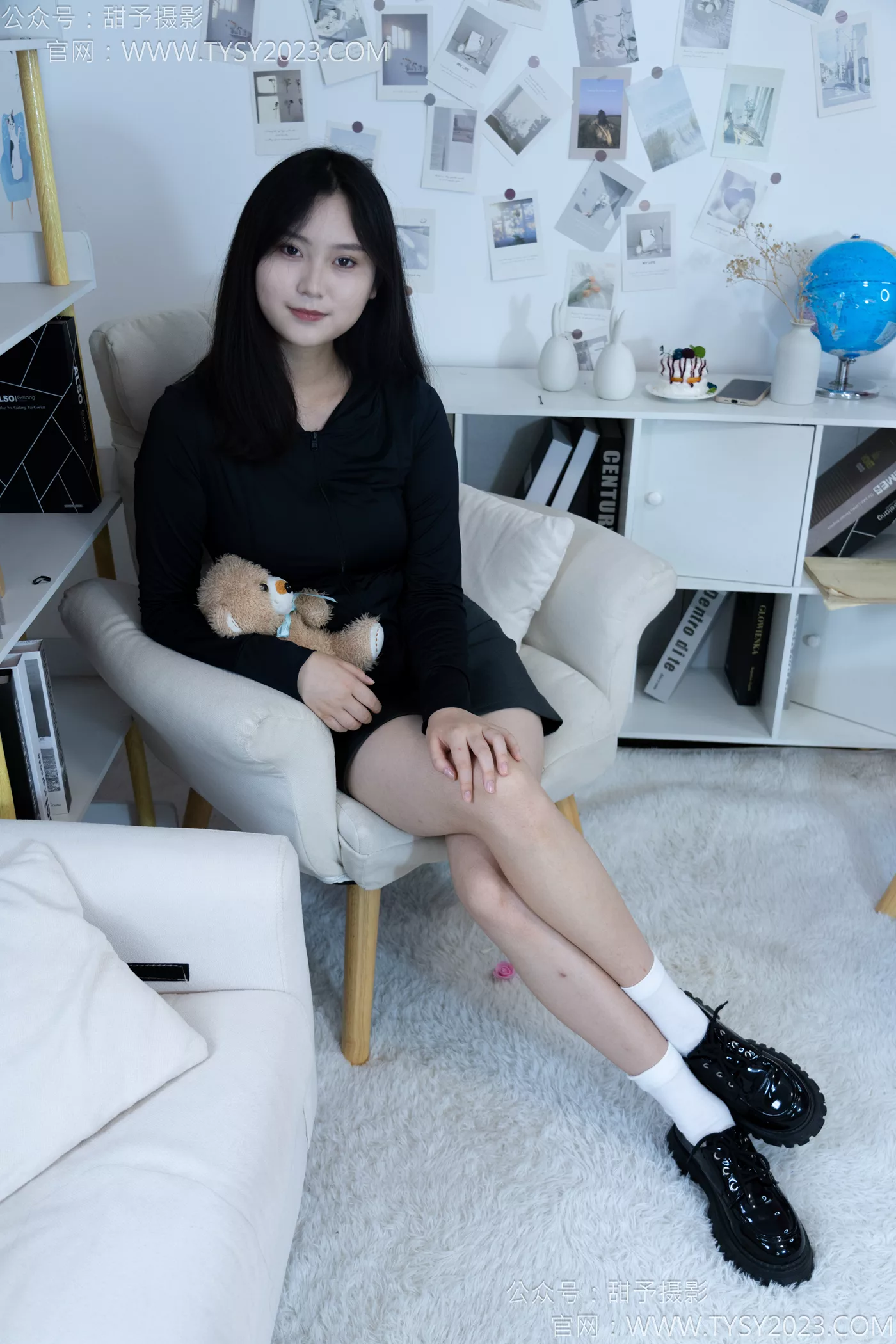 图片[18]-甜予摄影 NO.118 土豆-皮鞋、白棉袜、裸足[121P] – 速更版-美库