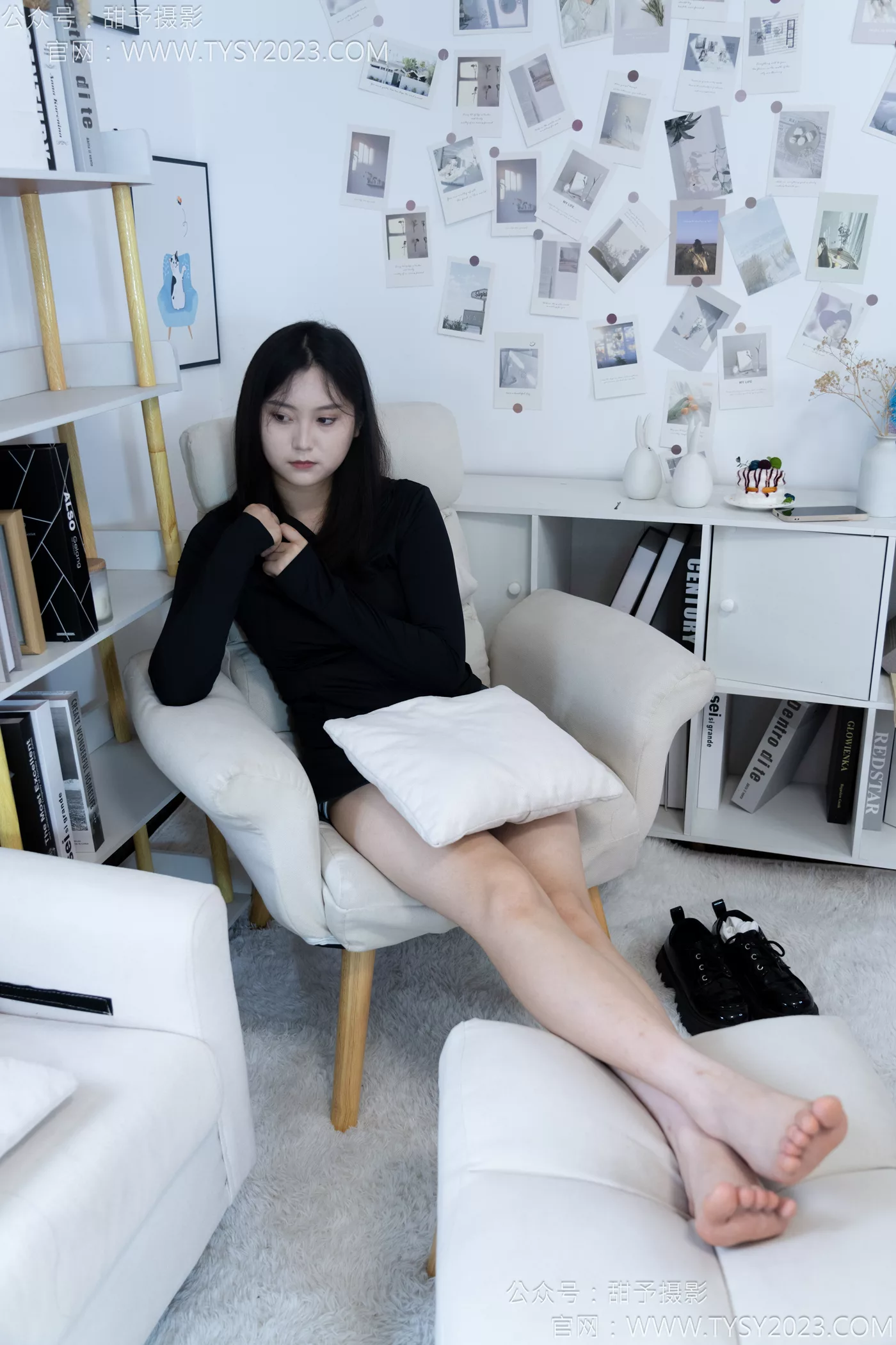 图片[115]-甜予摄影 NO.118 土豆-皮鞋、白棉袜、裸足[121P] – 速更版-美库