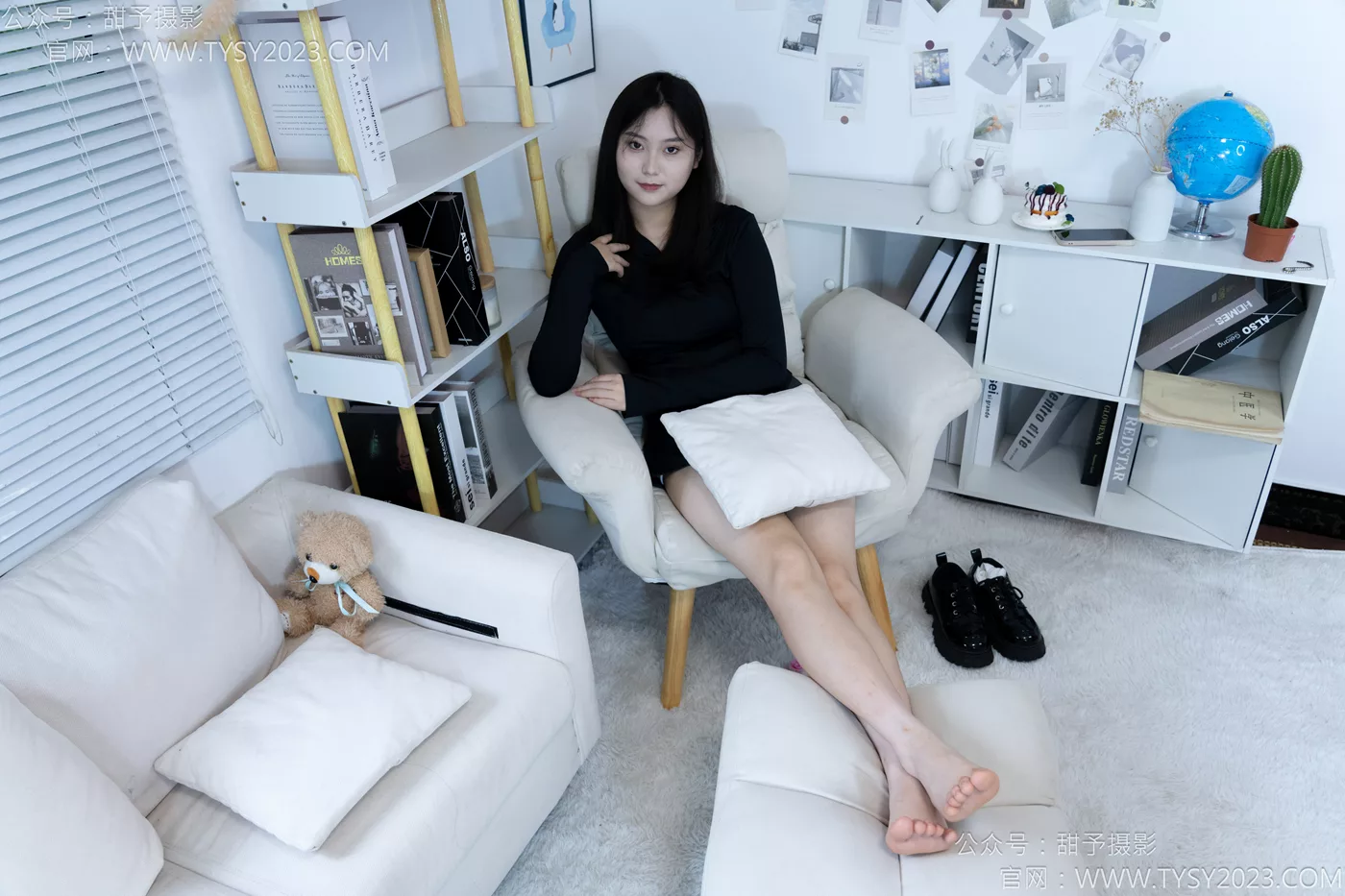 图片[116]-甜予摄影 NO.118 土豆-皮鞋、白棉袜、裸足[121P] – 速更版-美库