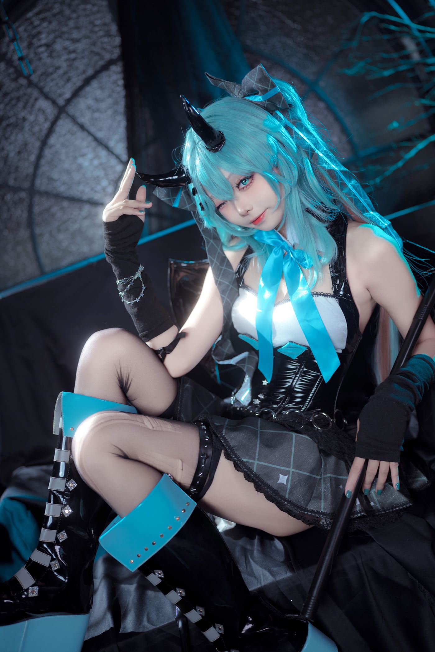 图片[18]-艾西aiwest 3 – 初音小恶魔[26P] – 速更版-美库