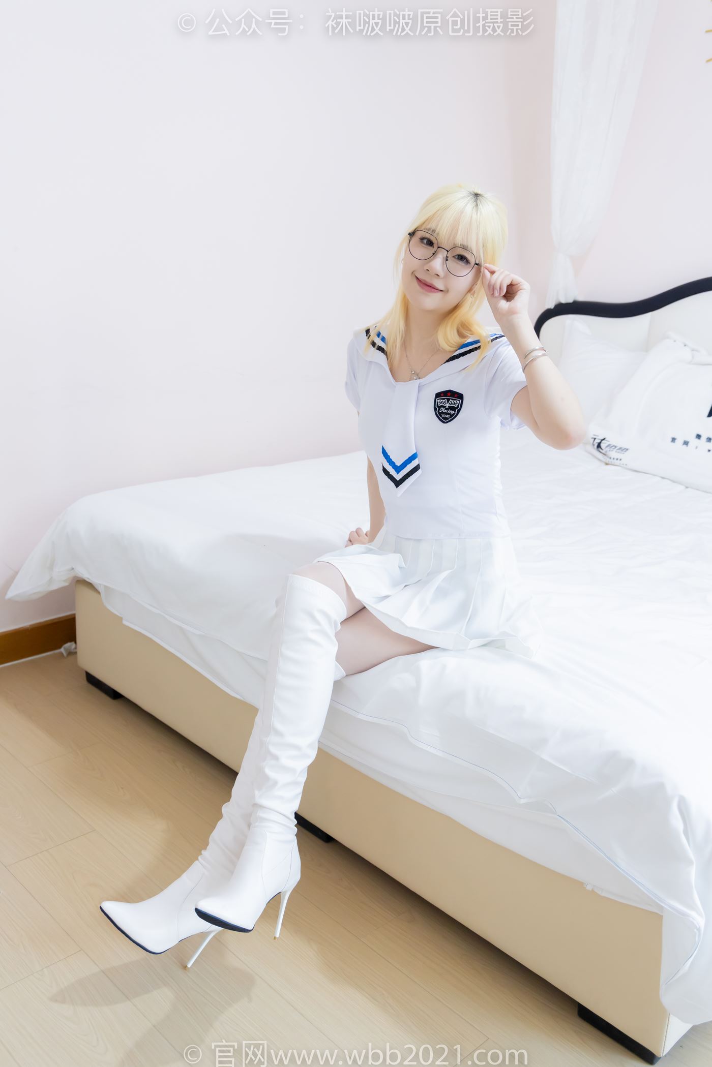 图片[14]-[BoBoSocks袜啵啵]NO.495 小甜豆 高跟长靴、白棉袜、薄白丝[150P] – 速更版-美库