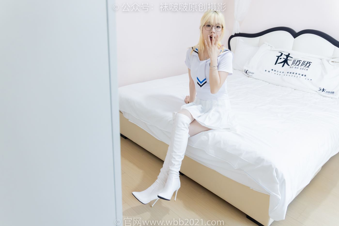 图片[16]-[BoBoSocks袜啵啵]NO.495 小甜豆 高跟长靴、白棉袜、薄白丝[150P] – 速更版-美库