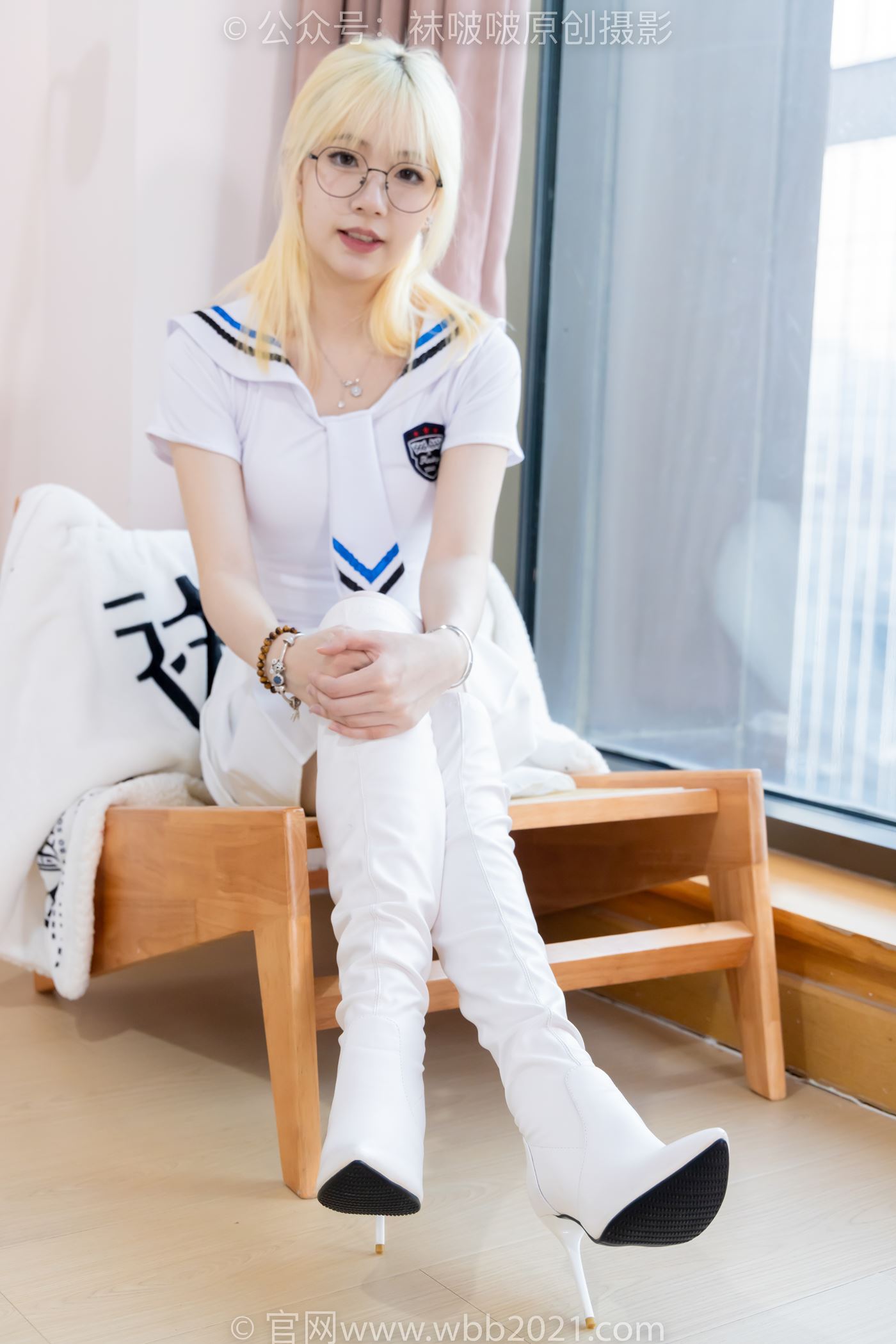 图片[32]-[BoBoSocks袜啵啵]NO.495 小甜豆 高跟长靴、白棉袜、薄白丝[150P] – 速更版-美库