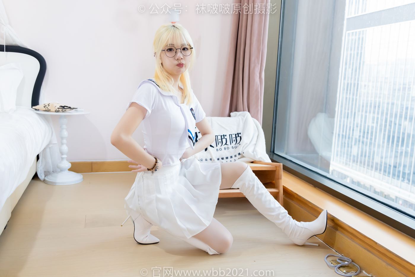 图片[39]-[BoBoSocks袜啵啵]NO.495 小甜豆 高跟长靴、白棉袜、薄白丝[150P] – 速更版-美库