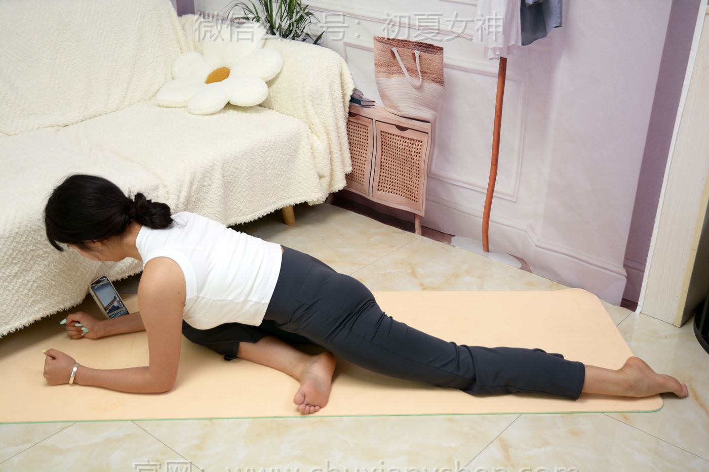 图片[65]-初夏女神 NO.263 点点 瑜伽复习[101P] – 速更版-美库