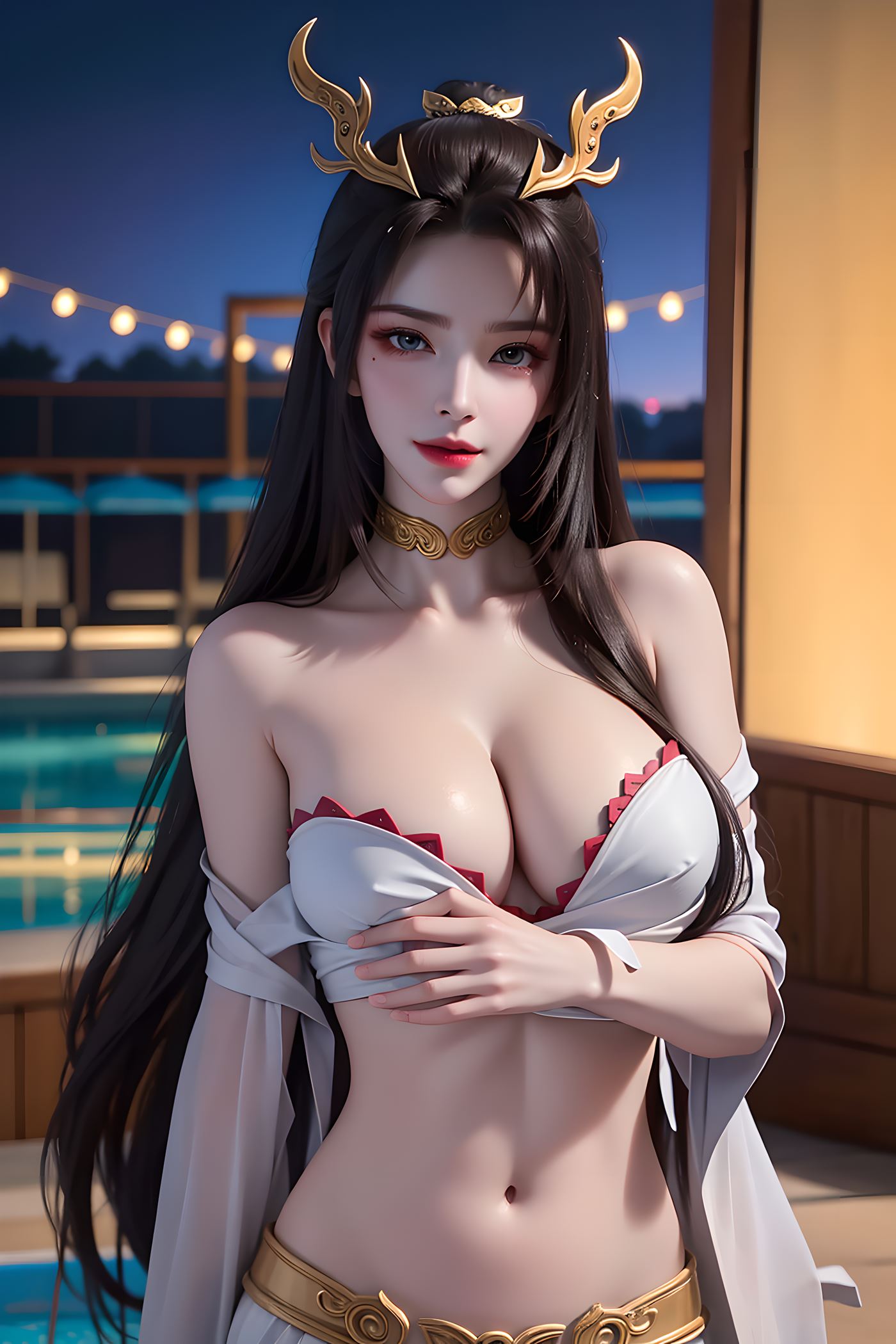 图片[21]-AI绘画 479 天狐仙子泳装[47P] – 速更版-美库