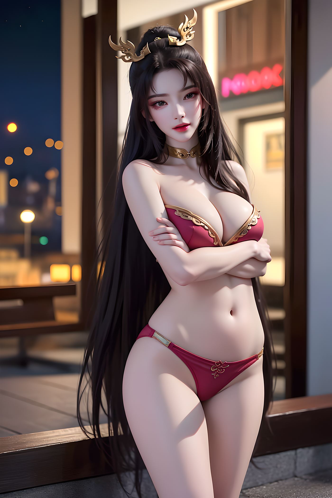 图片[25]-AI绘画 479 天狐仙子泳装[47P] – 速更版-美库